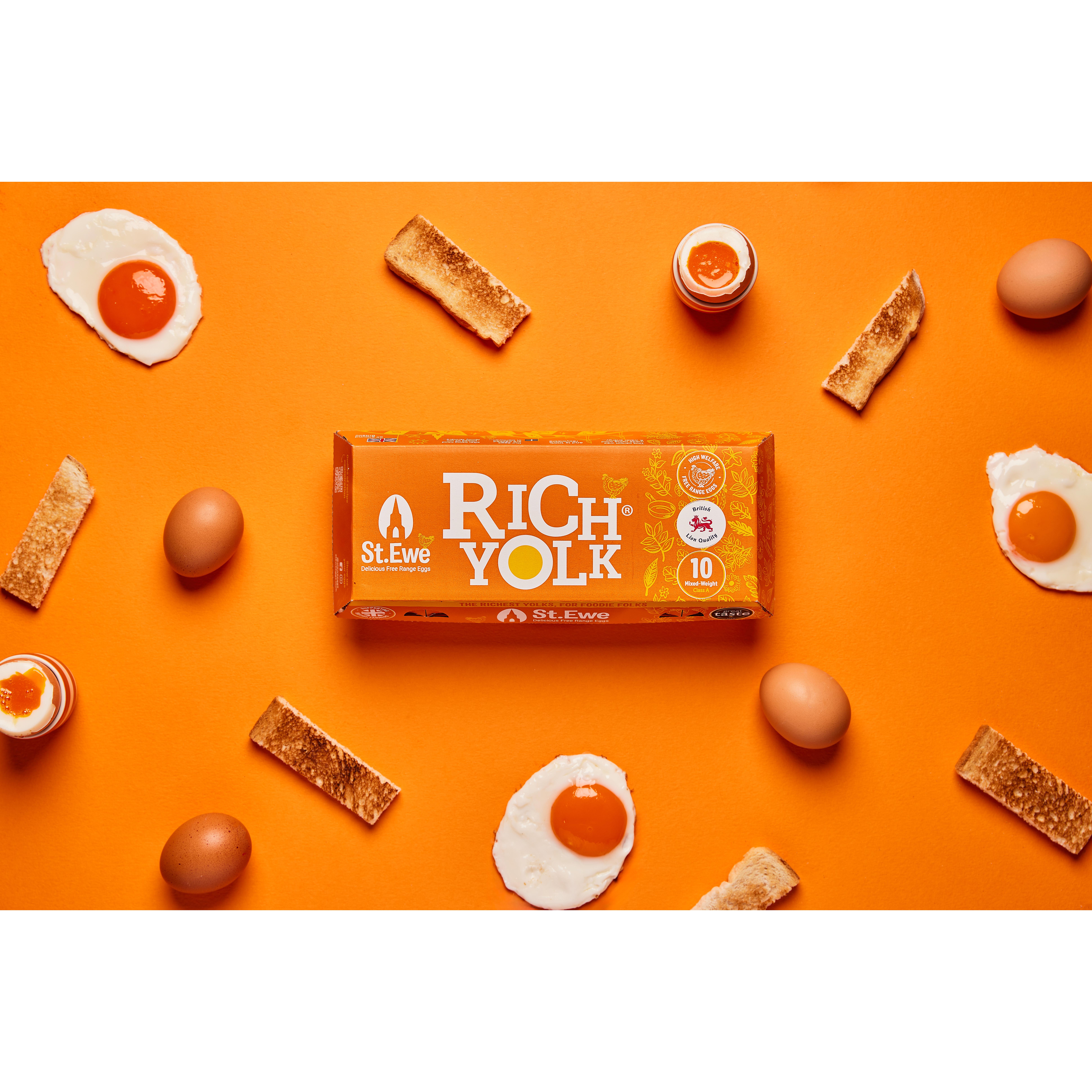 St. Ewe Rich Yolk Free Range Eggs x10 thumbnail 4