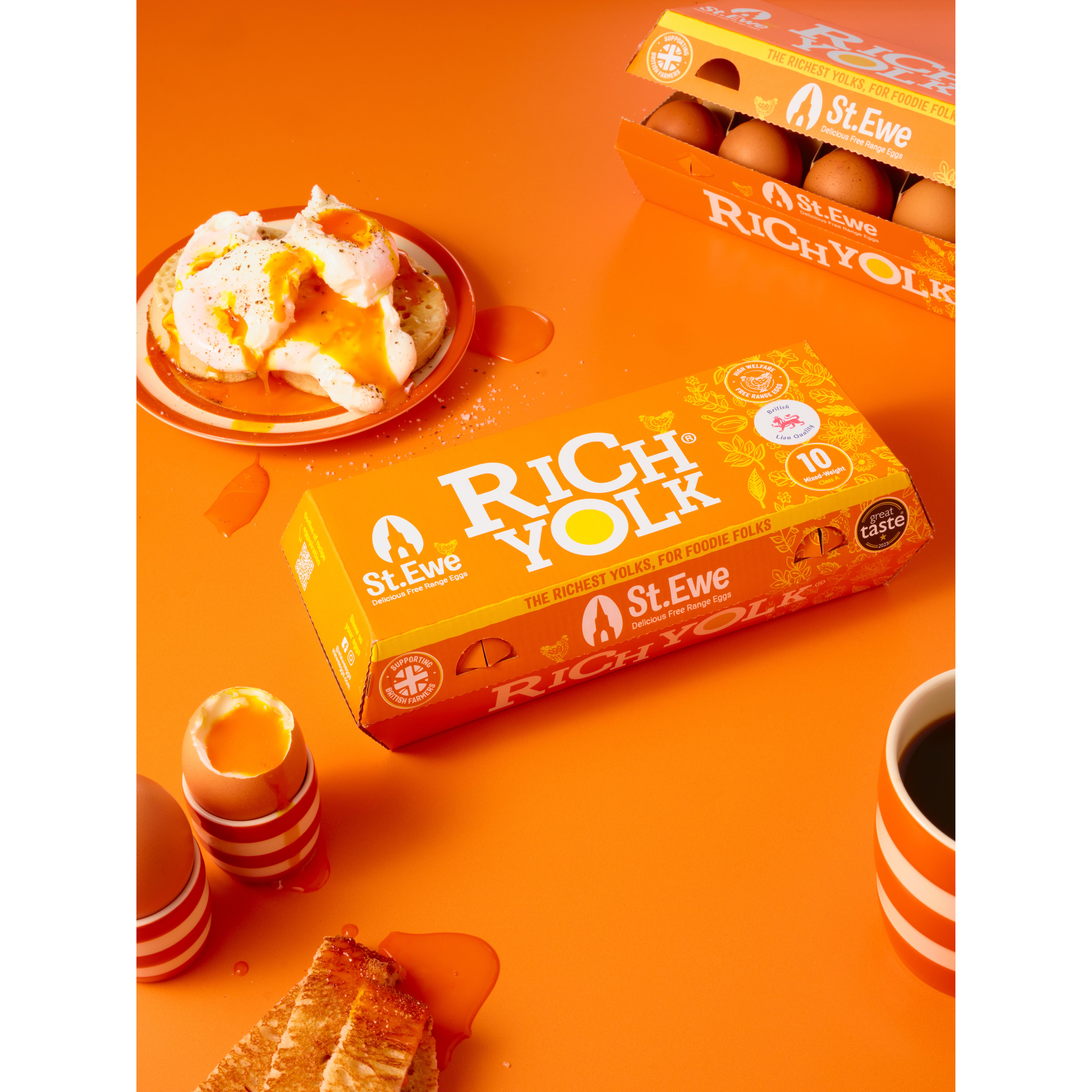 St. Ewe Rich Yolk Free Range Eggs x10 thumbnail 5