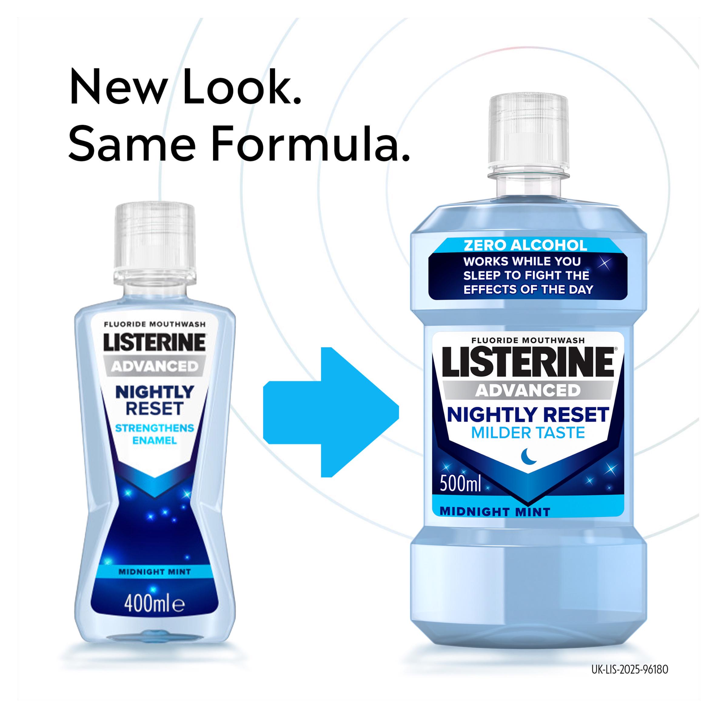 Listerine Advanced Nightly Reset Zero Alcohol Mouthwash 500ml thumbnail 2