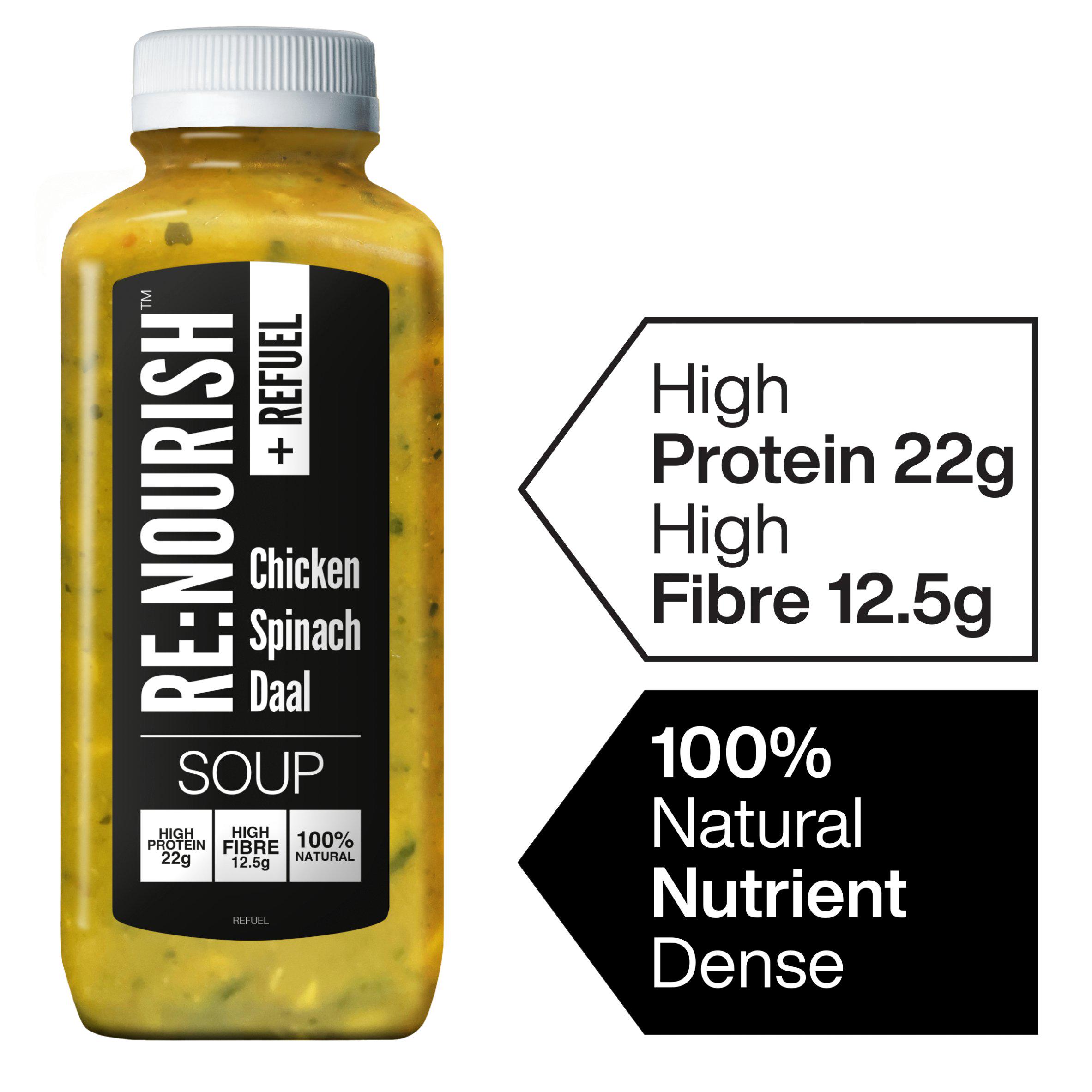 Renourish + Refuel Chicken Spinach Daal Soup 500g