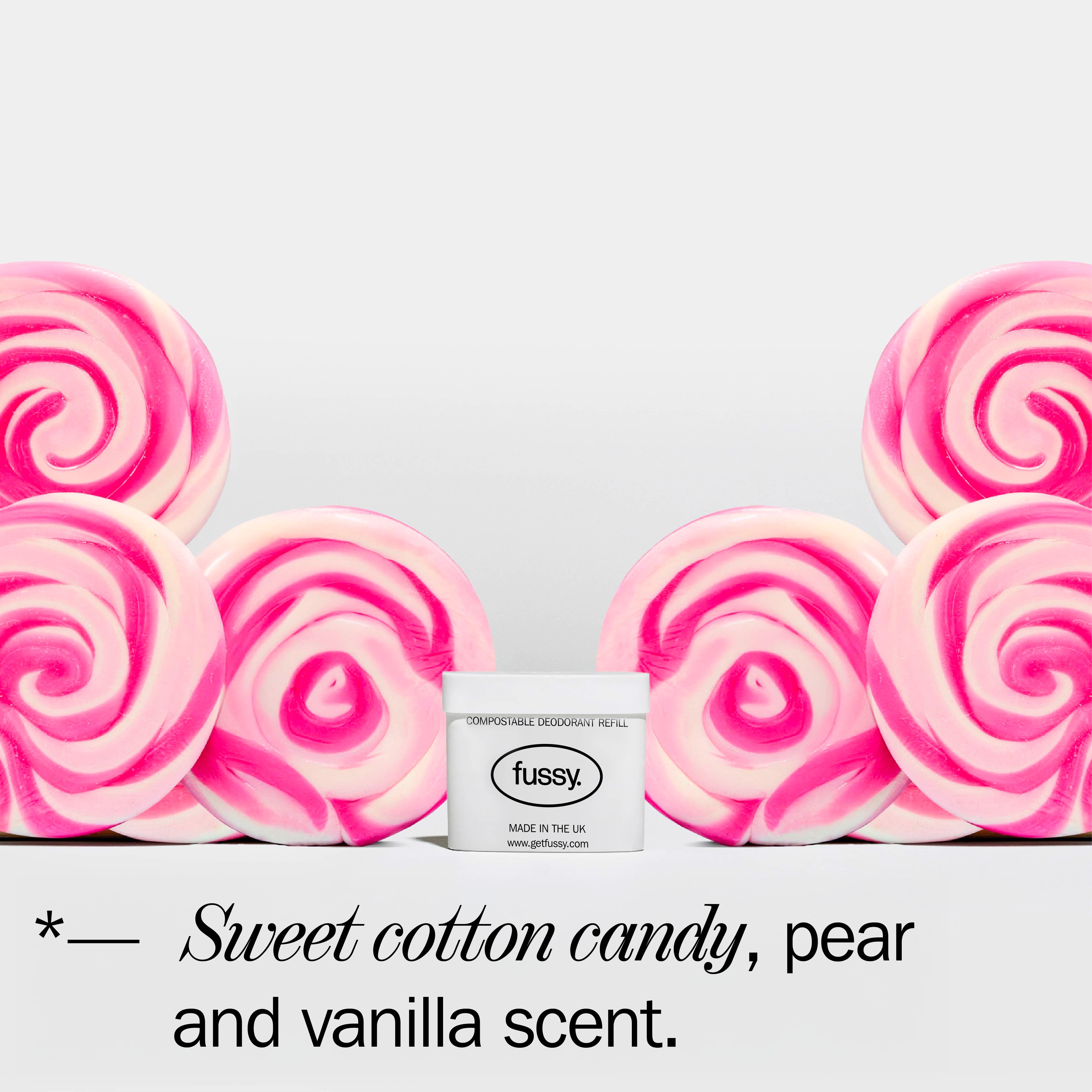 Fussy Sugar Crush Refillable Natural Deodorant 40g thumbnail 4