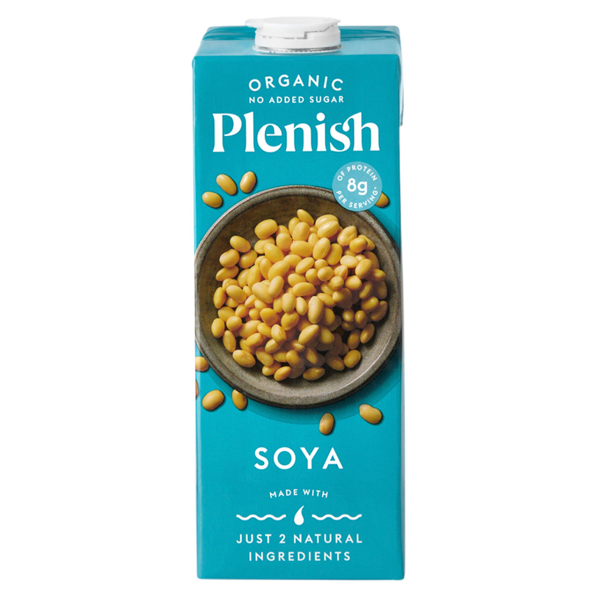 Plenish 1L Chilled Dairy Free Organic Soya Drink