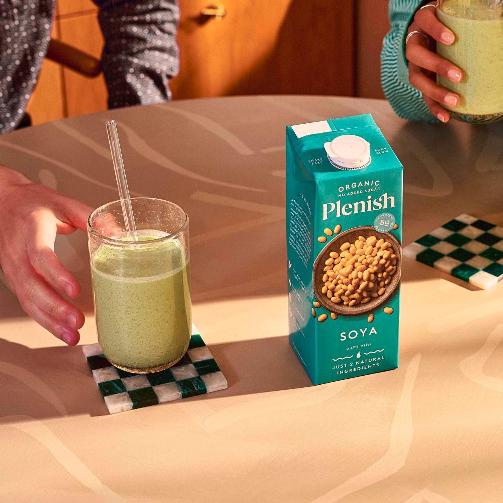 Plenish 1L Chilled Dairy Free Organic Soya Drink thumbnail 5