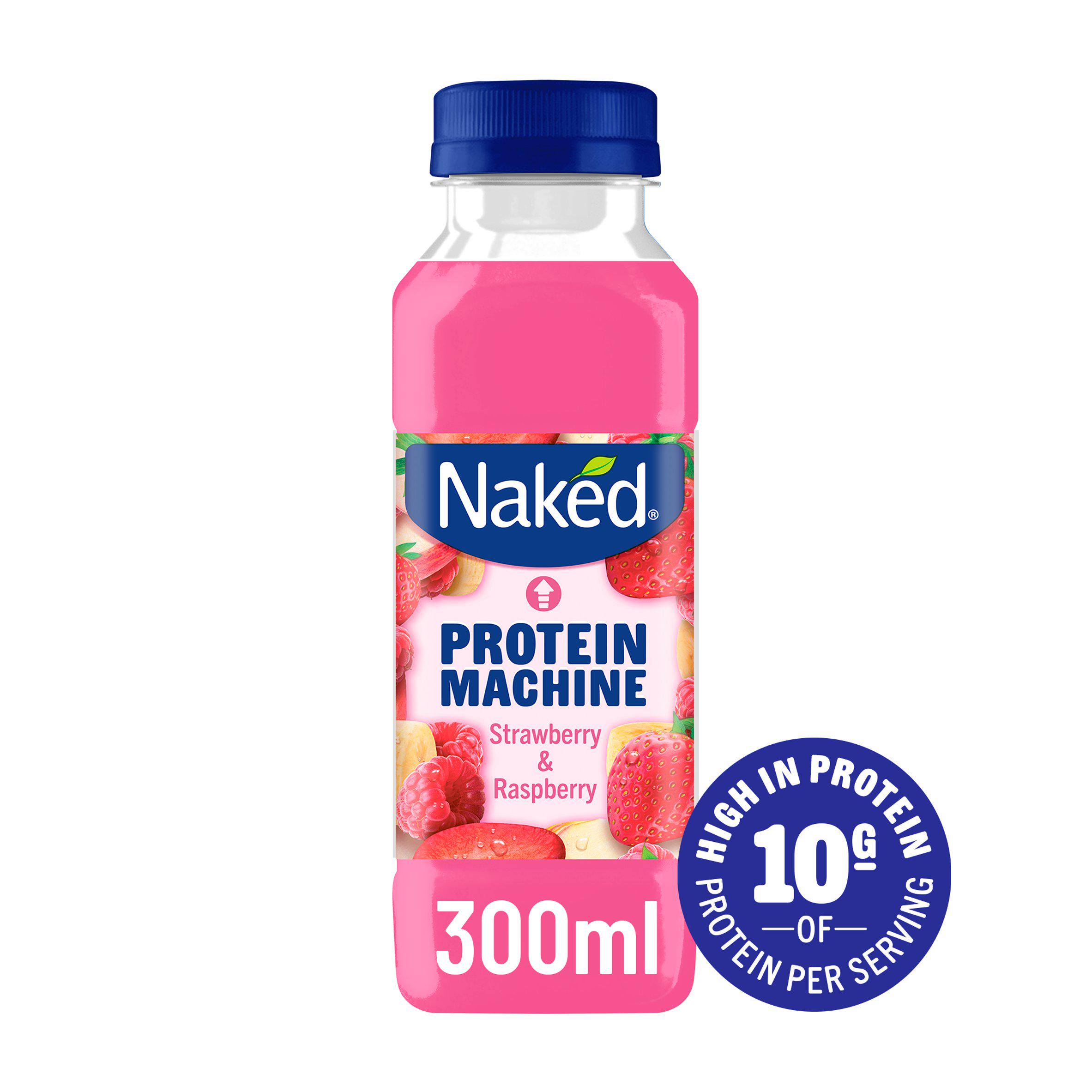 Naked Protein Machine Strawberry & Raspberry Smoothie 300ml