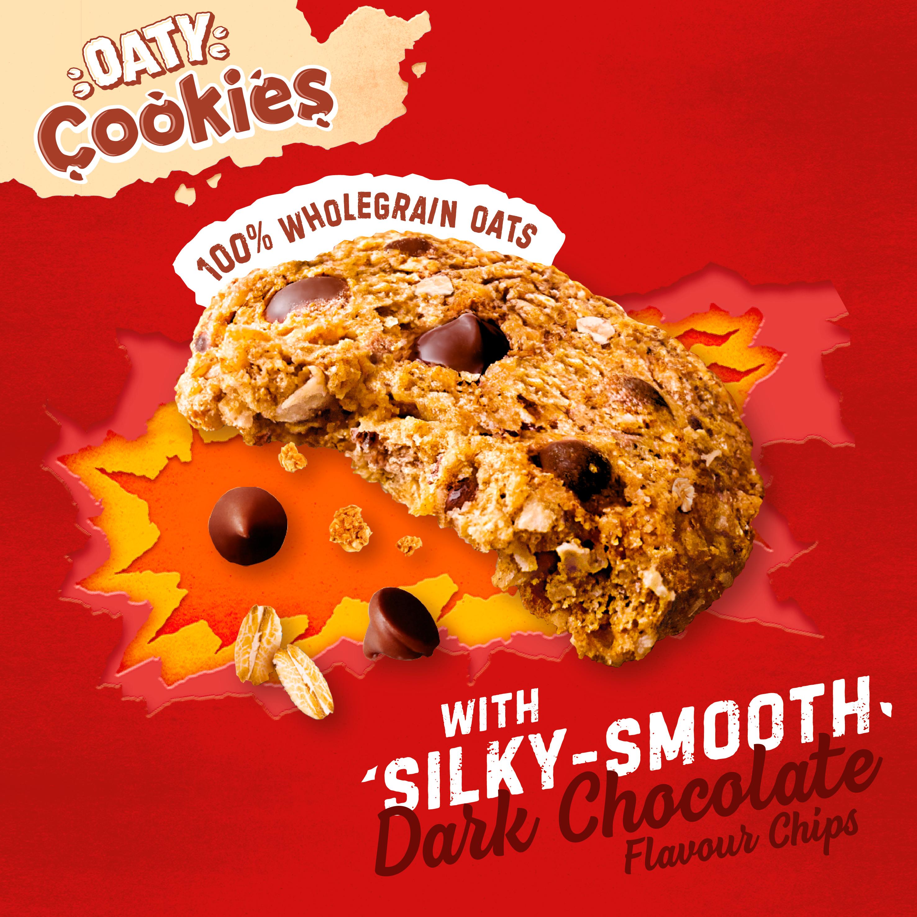 McVitie's Hobnobs Dark Chocolate Flavour Chips Oaty Cookies 155g thumbnail 3