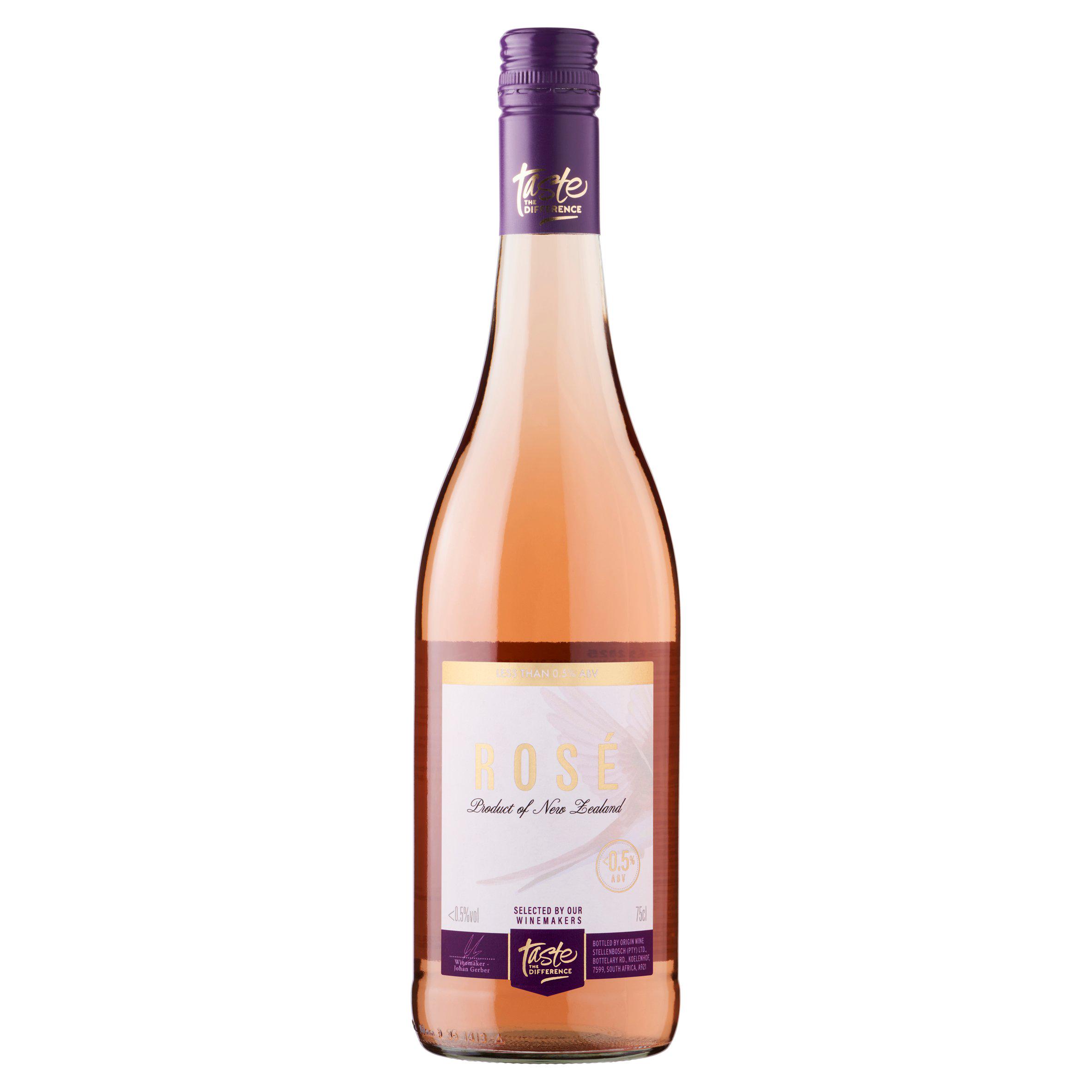 Sainsbury's 0.5% Low Alcohol Rose Wine, Taste the Difference 75cl