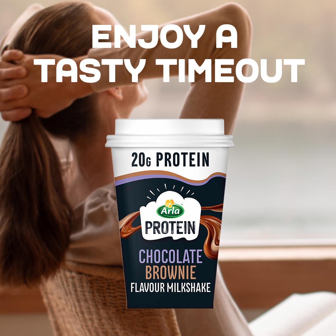 Arla Protein Chocolate Brownie Flavour Milkshake 200ml thumbnail 2