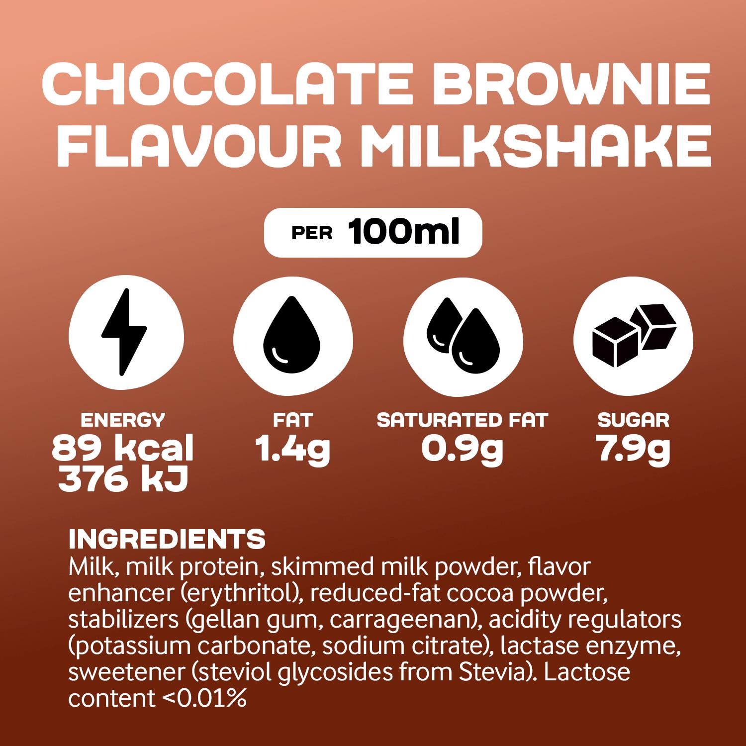 Arla Protein Chocolate Brownie Flavour Milkshake 200ml thumbnail 4