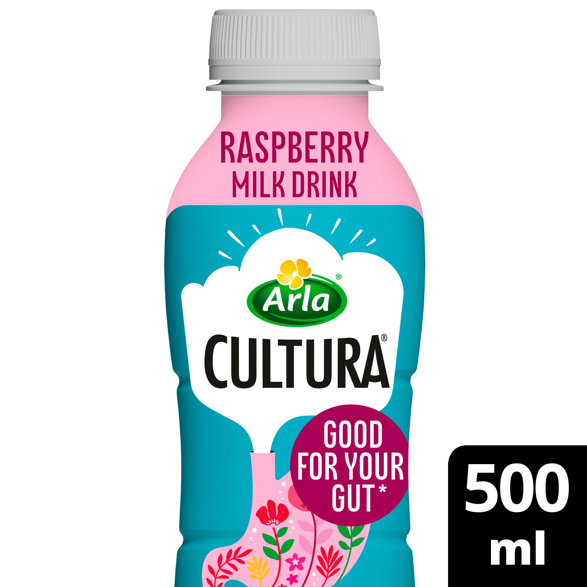 Arla Cultura Raspberry Gut Health Milk Drink 500ml
