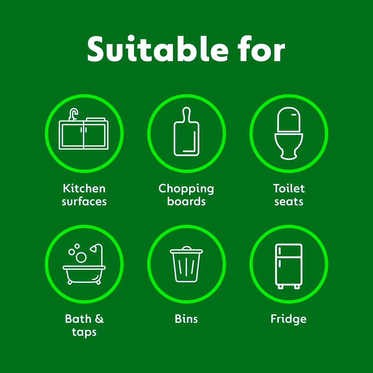 Dettol Lime & Mint Antibacterial Cleansing Surface Wipes x126 thumbnail 5
