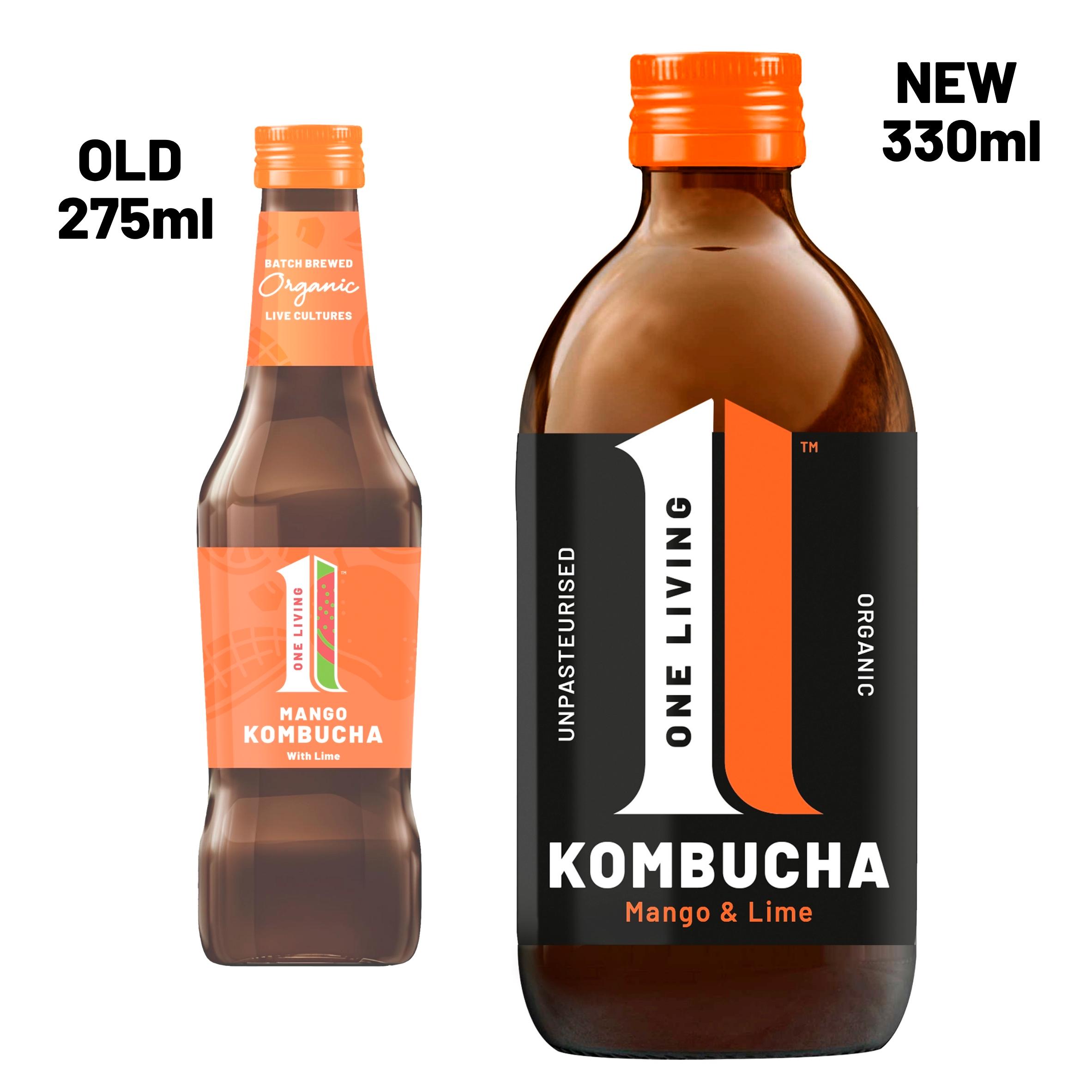 One Living Organic Kombucha Mango & Lime 330ml thumbnail 2