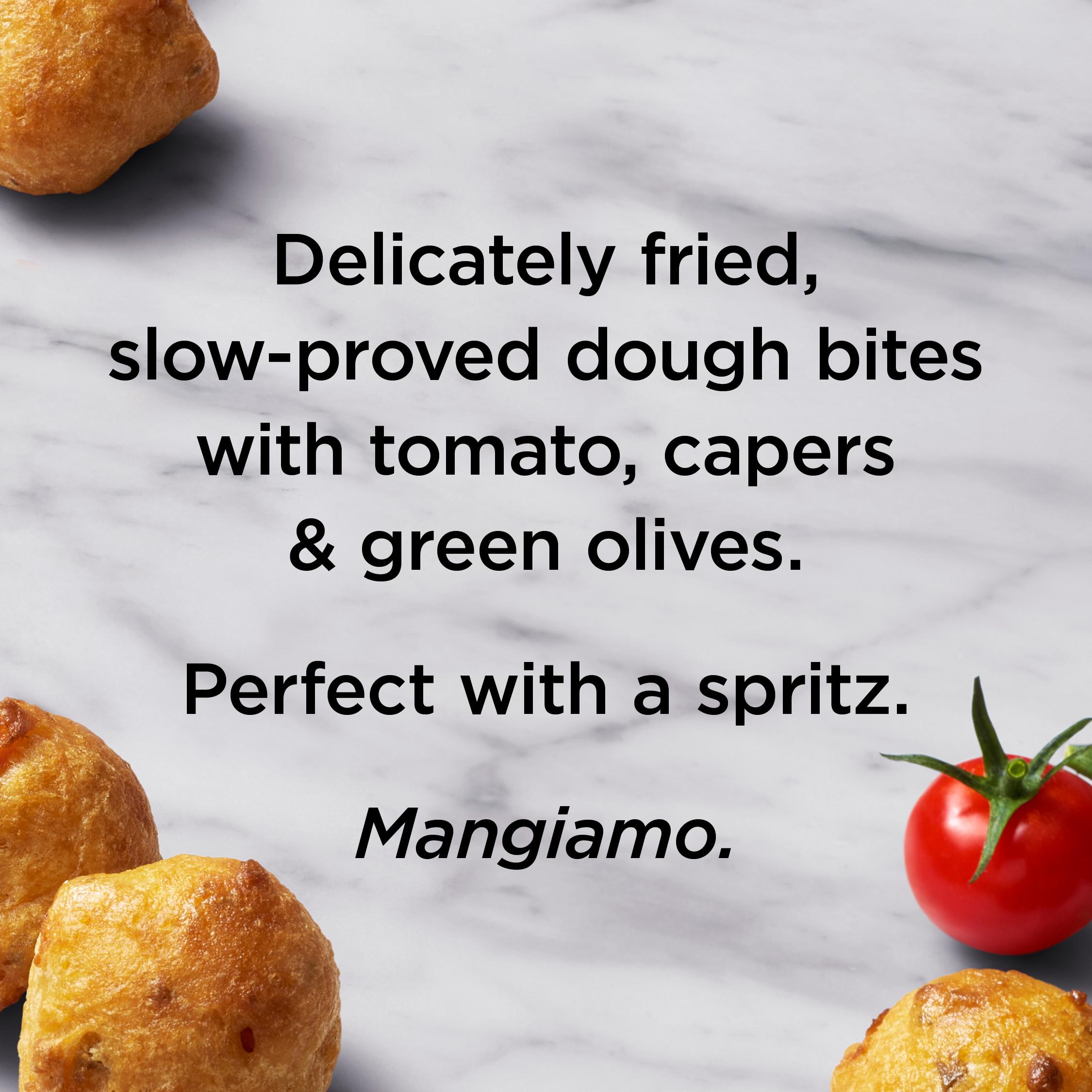 Crosta Mollica Tomato & Olive Pizzelle Dough Bites 180g thumbnail 3