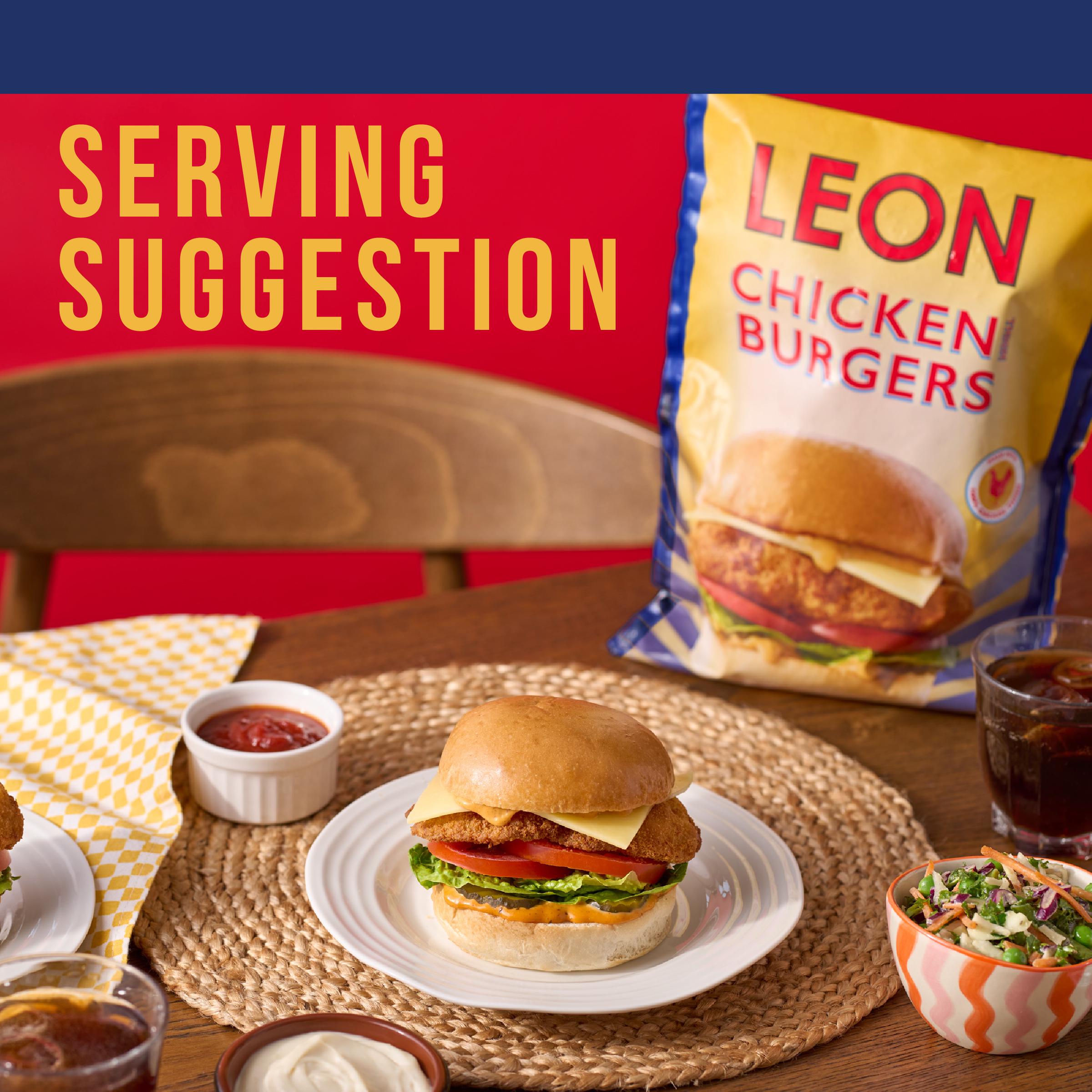 LEON Chicken Thigh Burgers 460g thumbnail 4