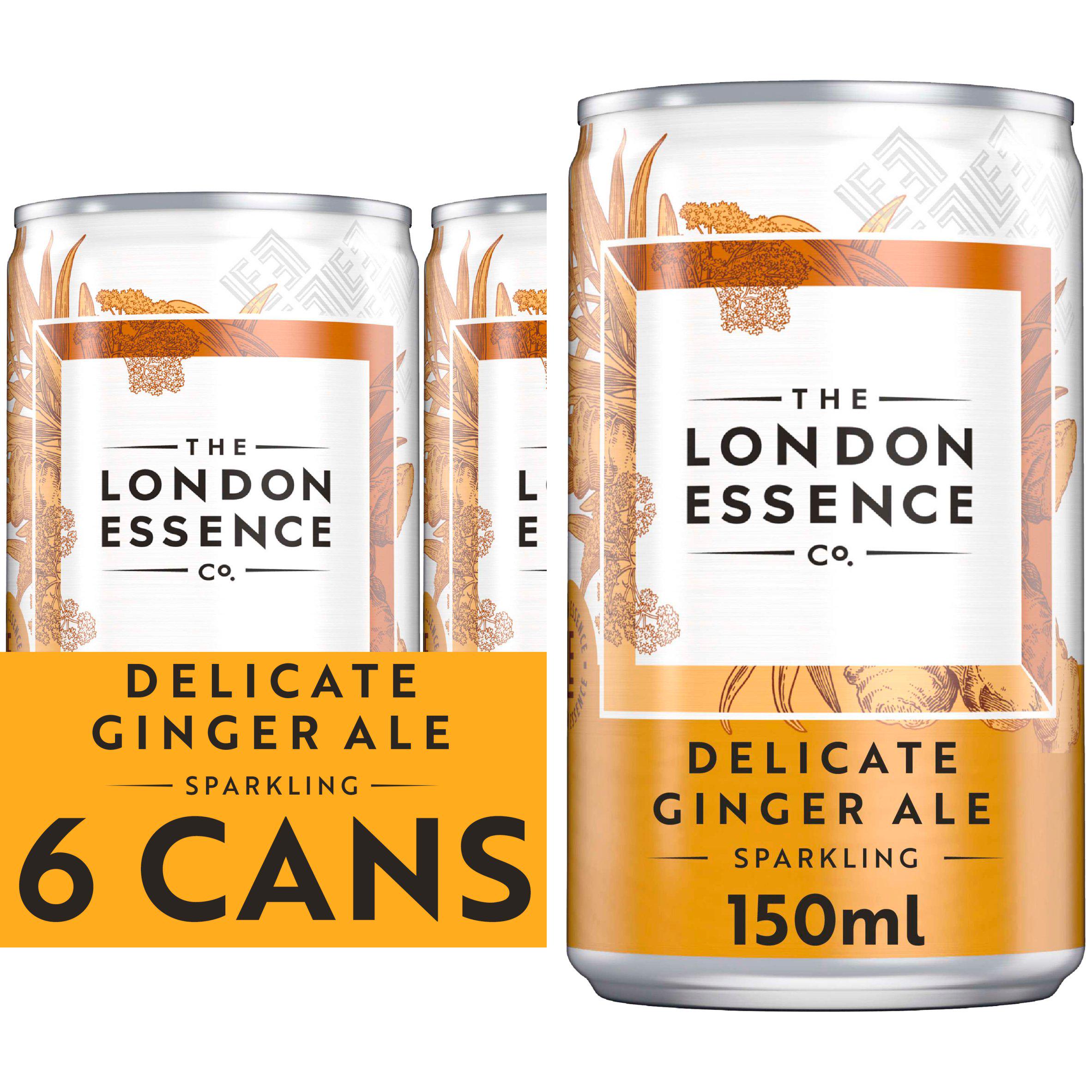 The London Essence Co. Delicate Ginger Ale Cans 6 x 150ml