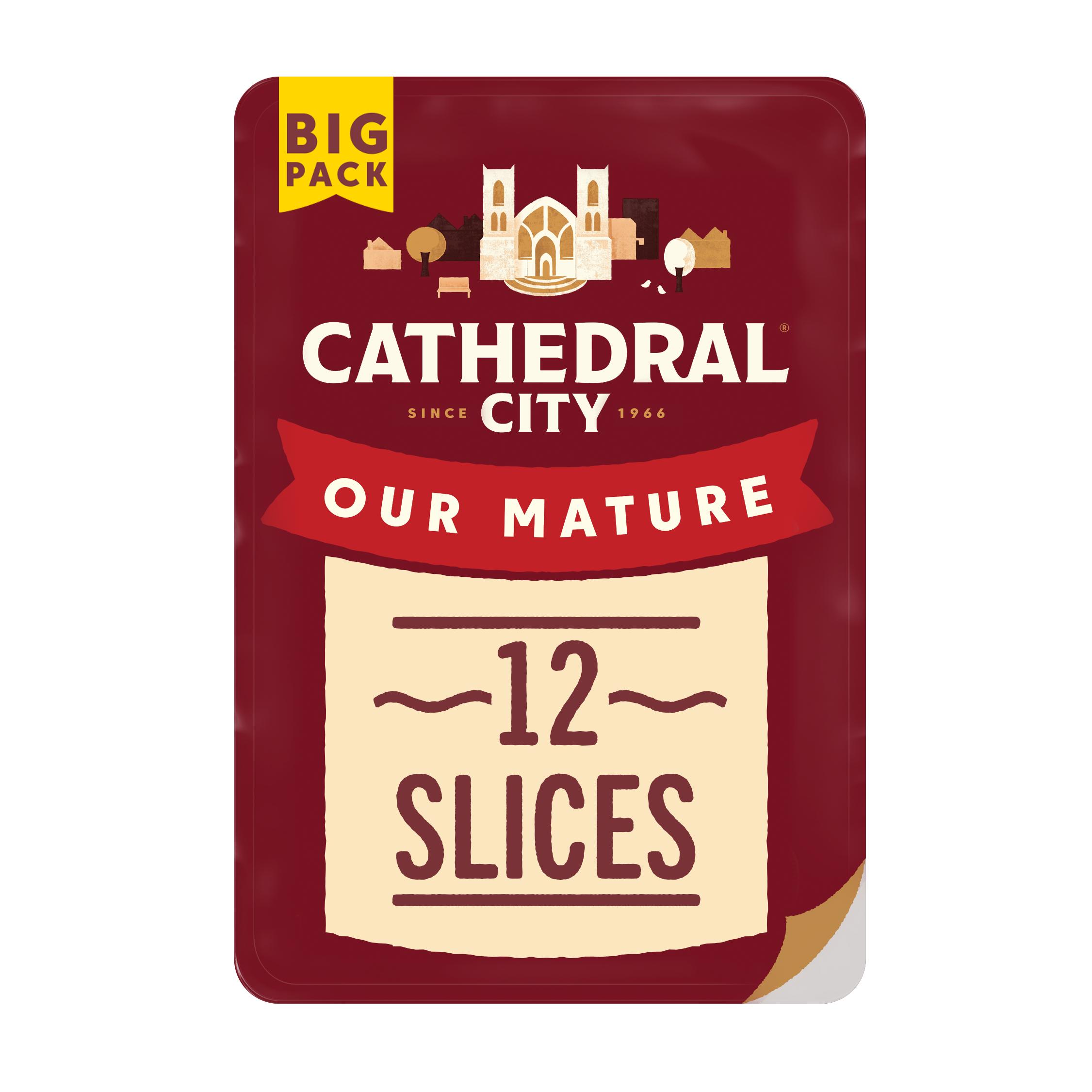 Cathedral City Slices Mature Cheddar Cheese x12 250g thumbnail 2