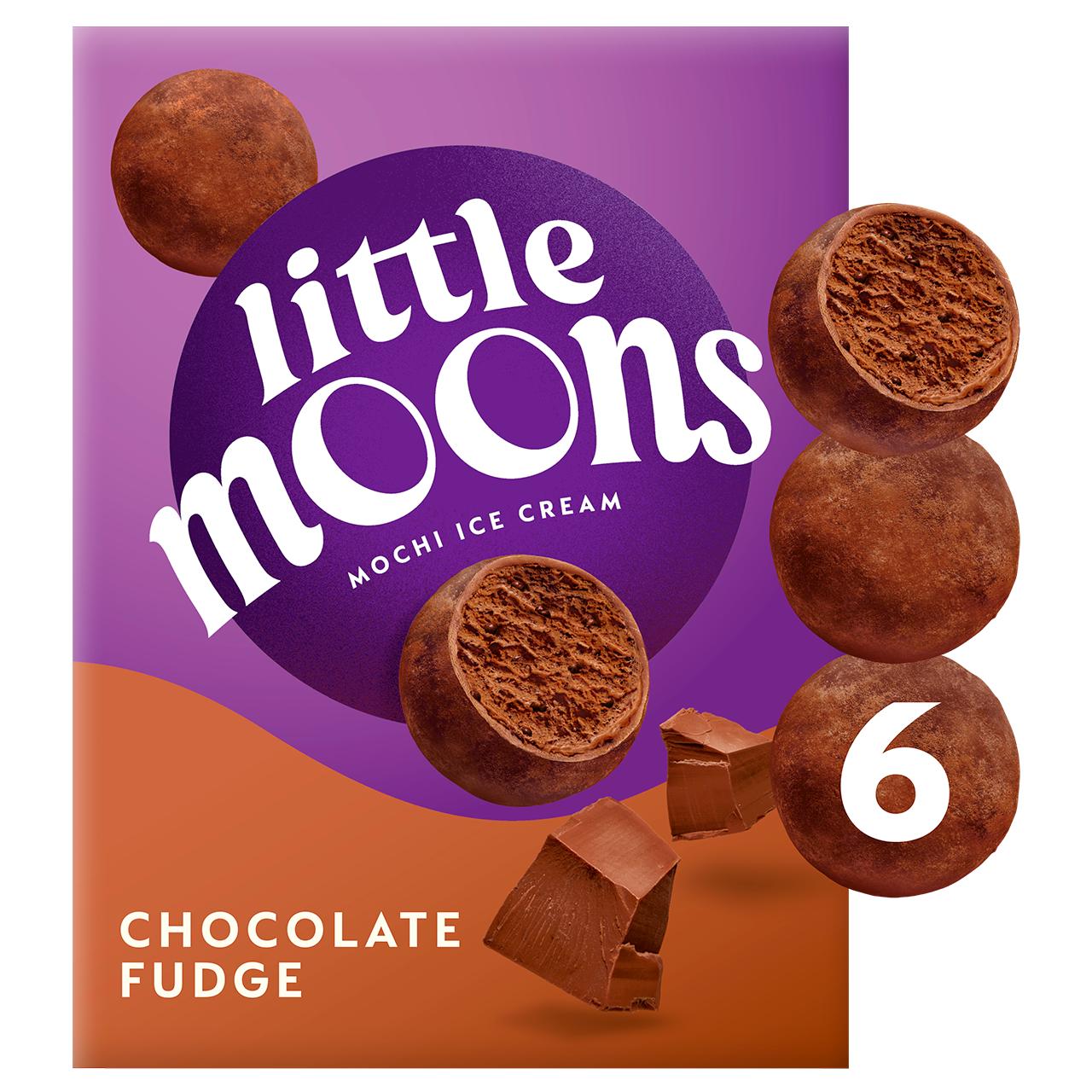Little Moons Chocolate Fudge Mochi Ice Cream 6 x 30g thumbnail 2