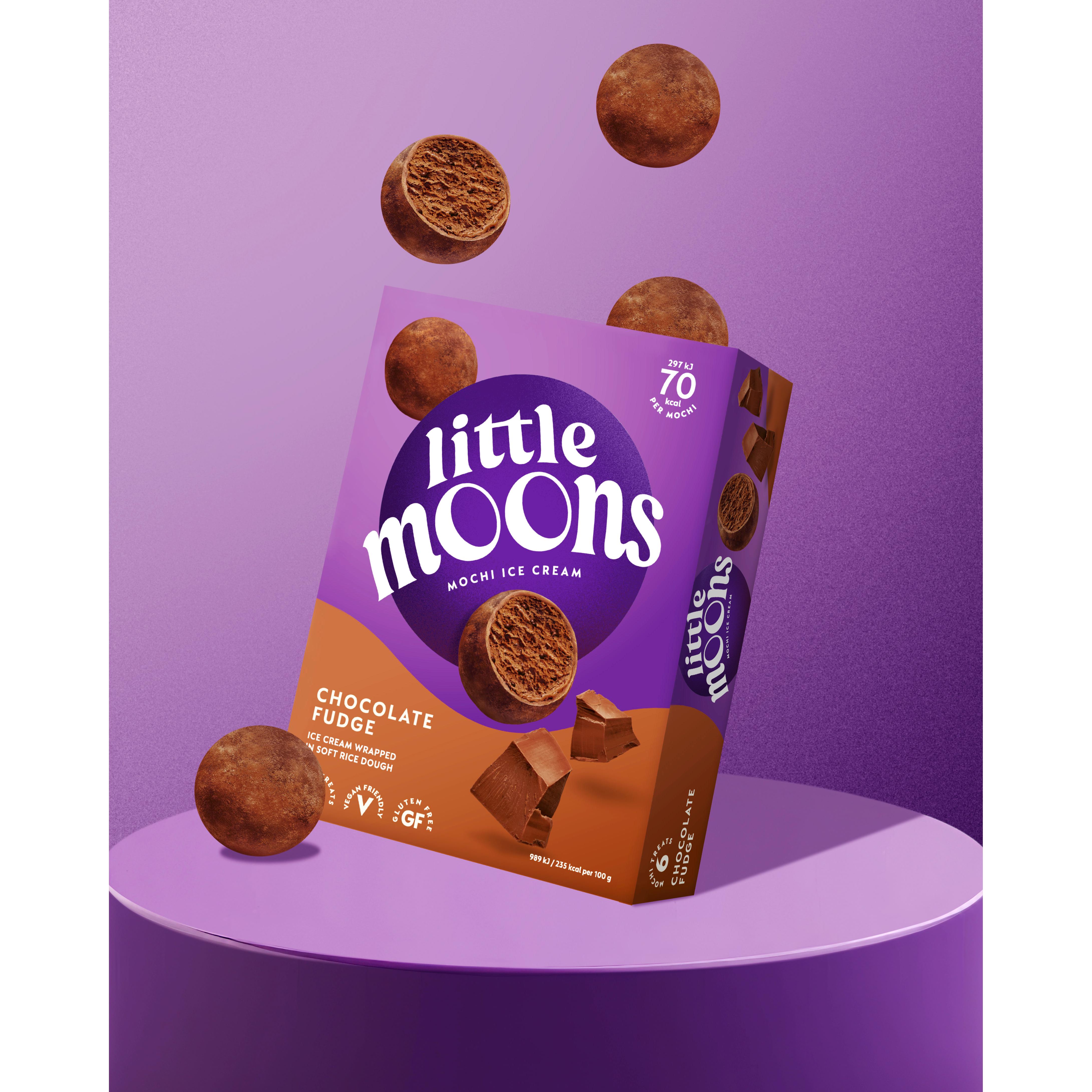 Little Moons Chocolate Fudge Mochi Ice Cream 6 x 30g thumbnail 3