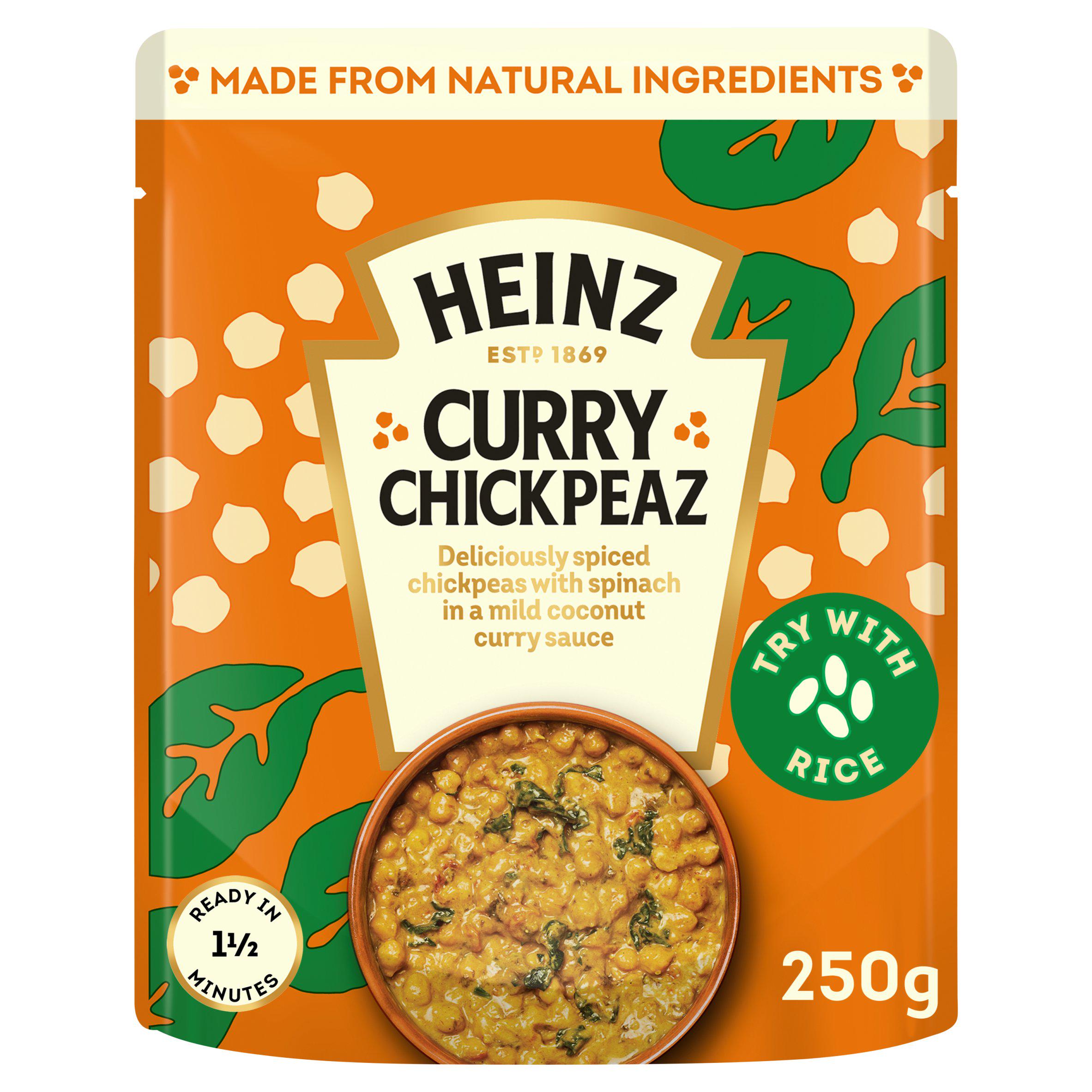 Heinz Curry Chickpeas with Coconut & Spinach 250g
