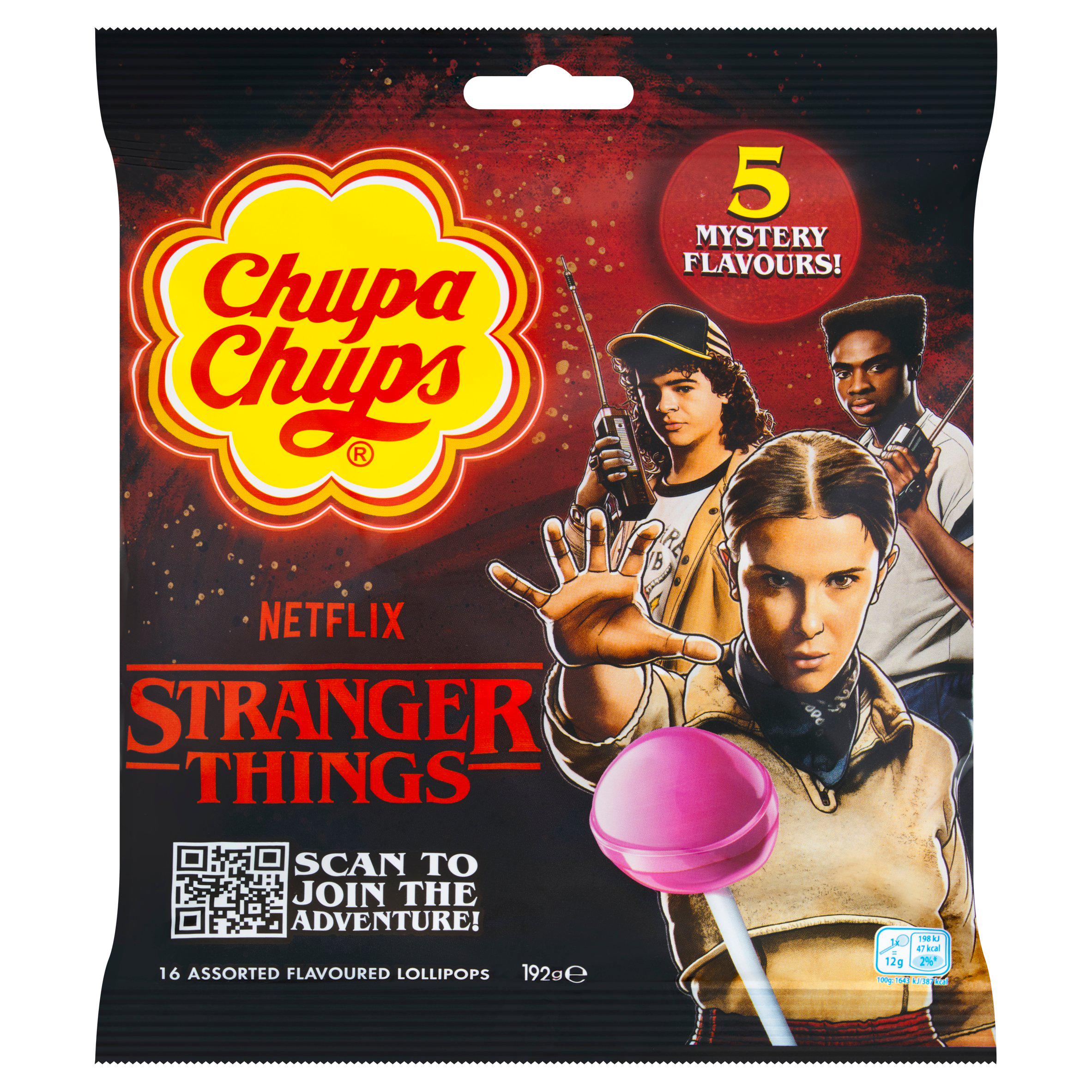 Chupa Chups Netflix Stranger Things Assorted Flavoured Lollipops x16 192g