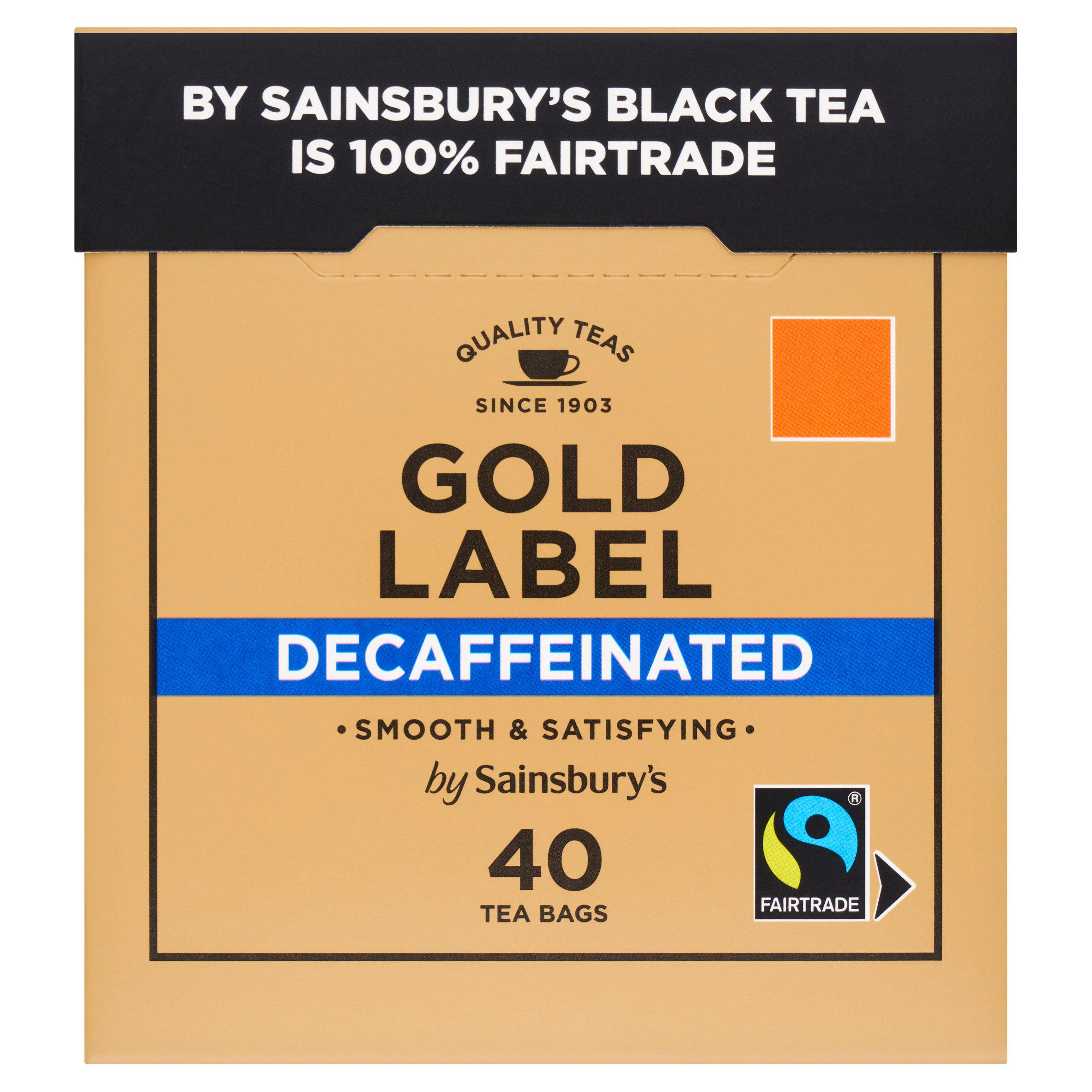 Sainsbury's 125g Gold Label Decaffeinated Tea