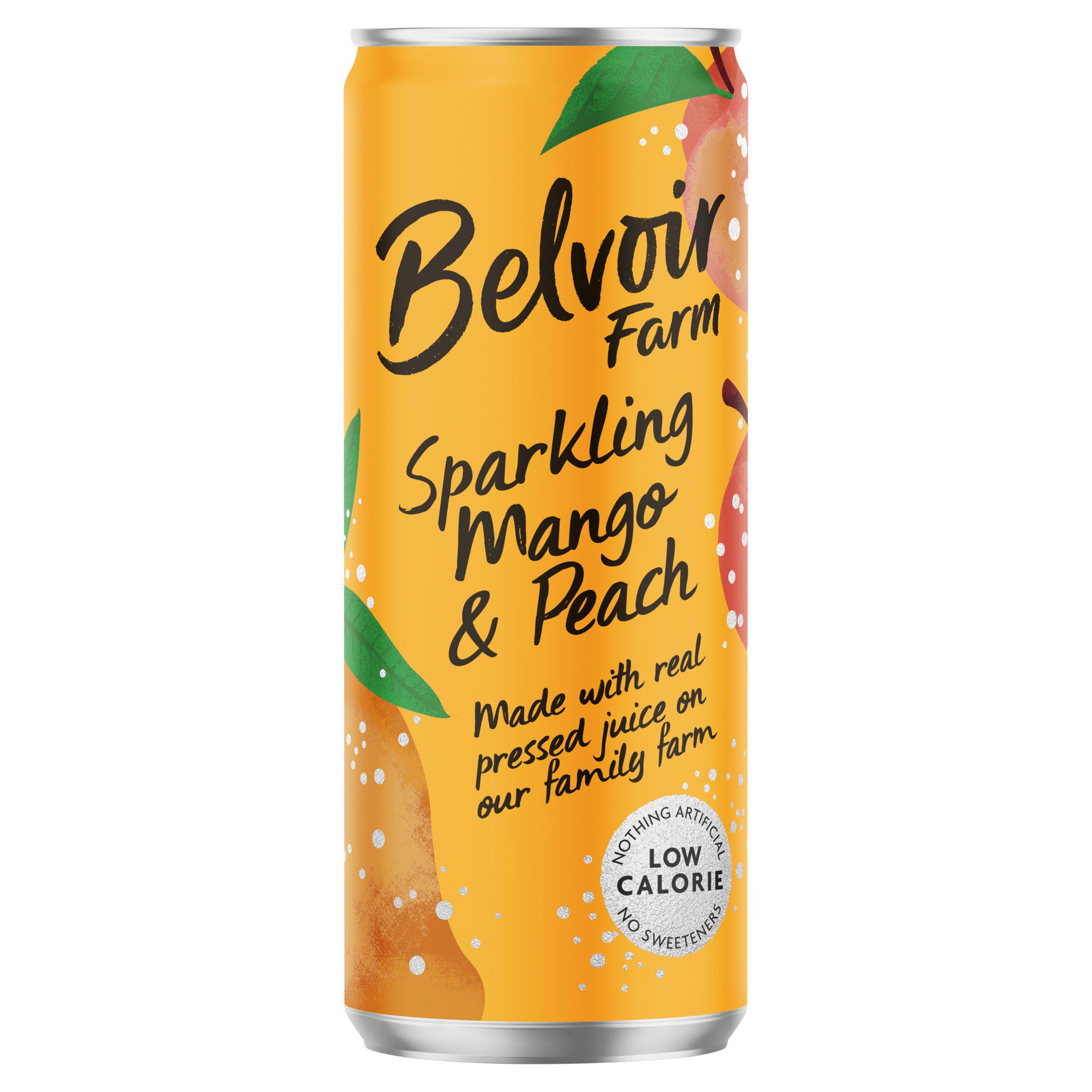 Belvoir Farm Sparkling Mango & Peach 330ml
