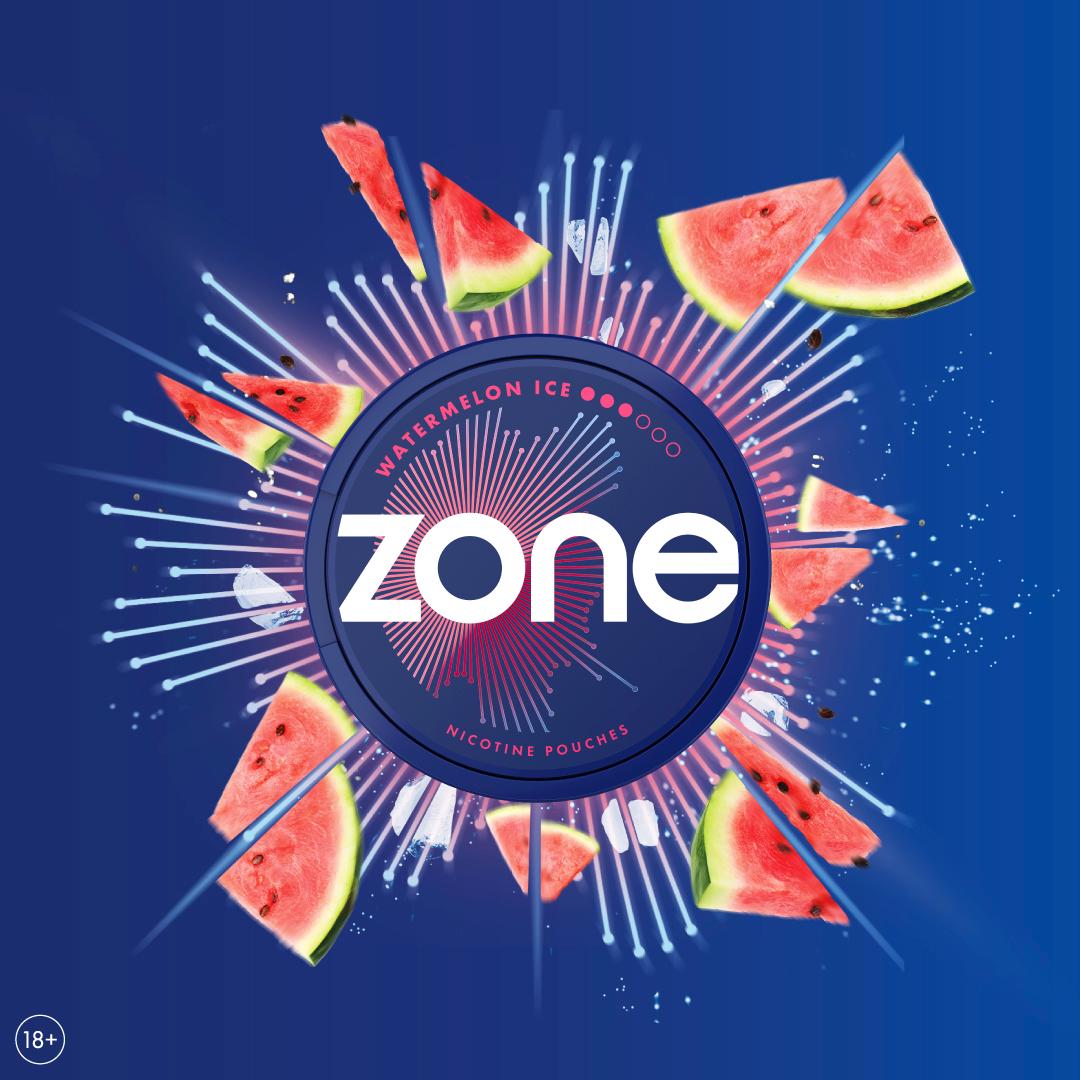 Zone Watermelon Ice Nicotine Pouches 10mg thumbnail 3