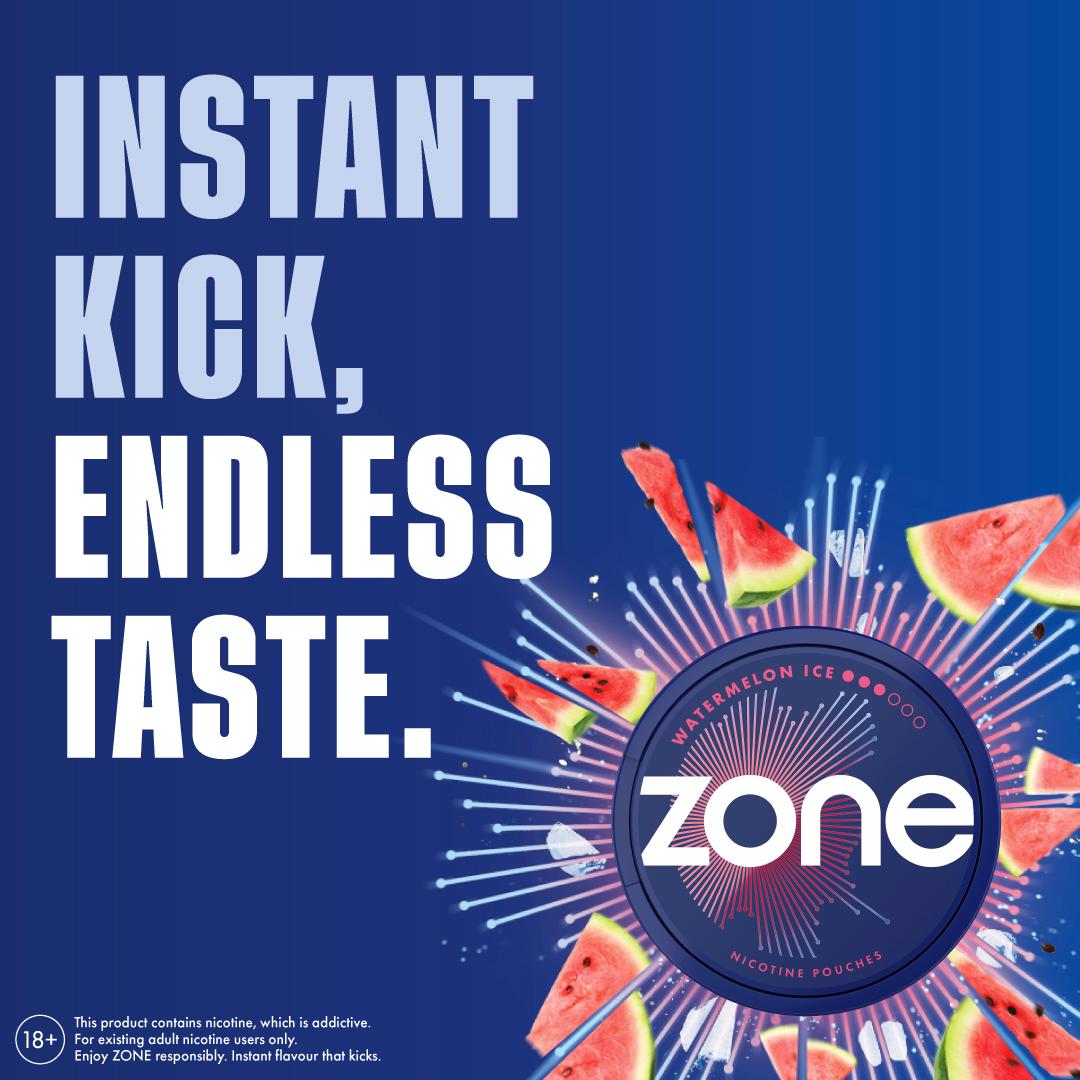 Zone Watermelon Ice Nicotine Pouches 10mg thumbnail 5