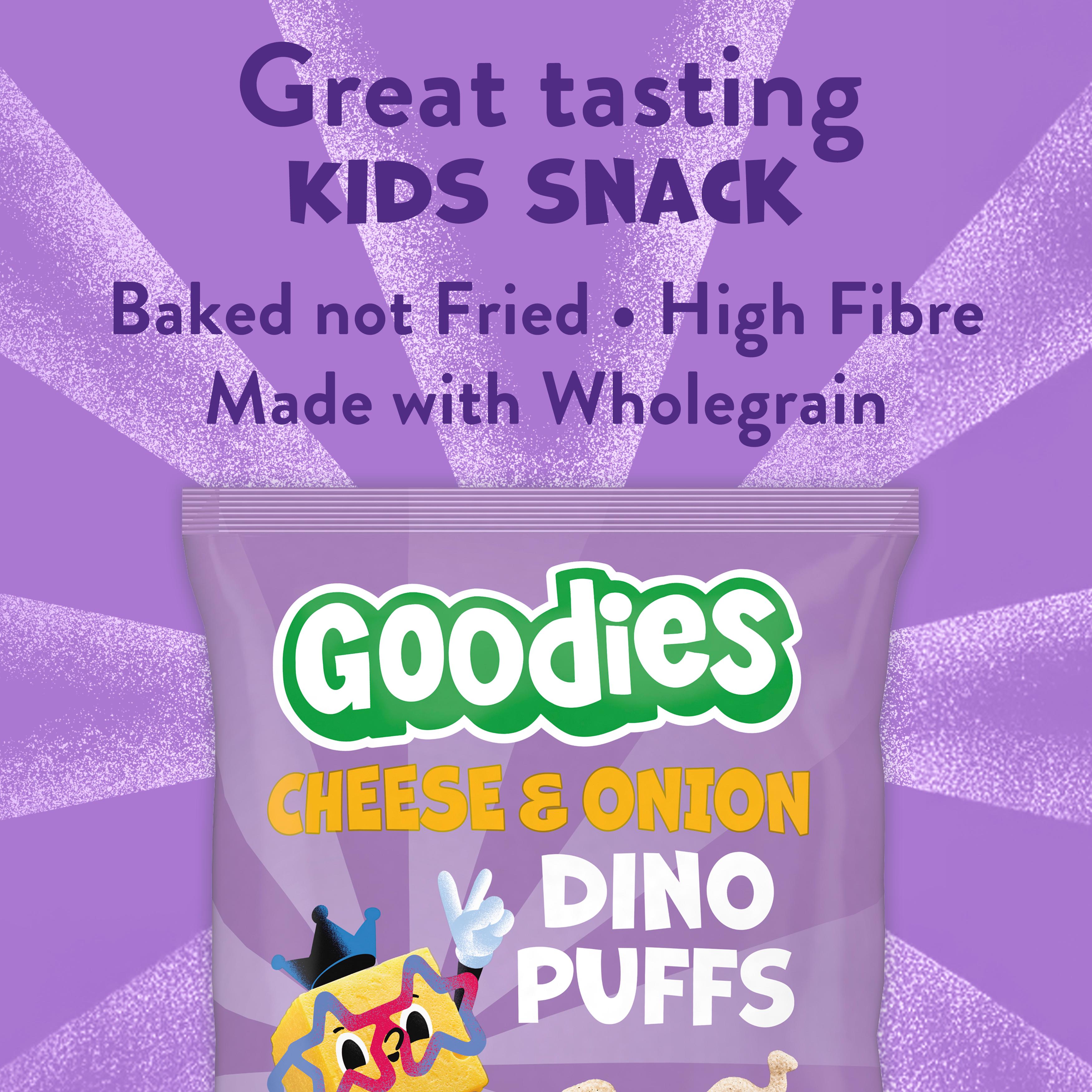 Goodies 4 x 12g Cheese & Onion Multipack Kids Snack Crocodile Puffs thumbnail 2