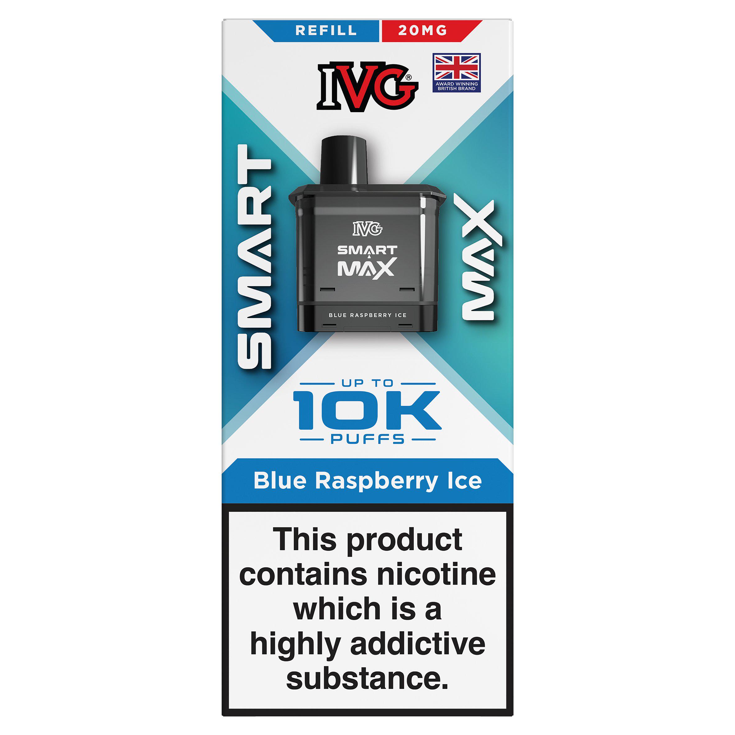 IVG Smart Max Blue Raspberry Ice Refill 20mg/ml