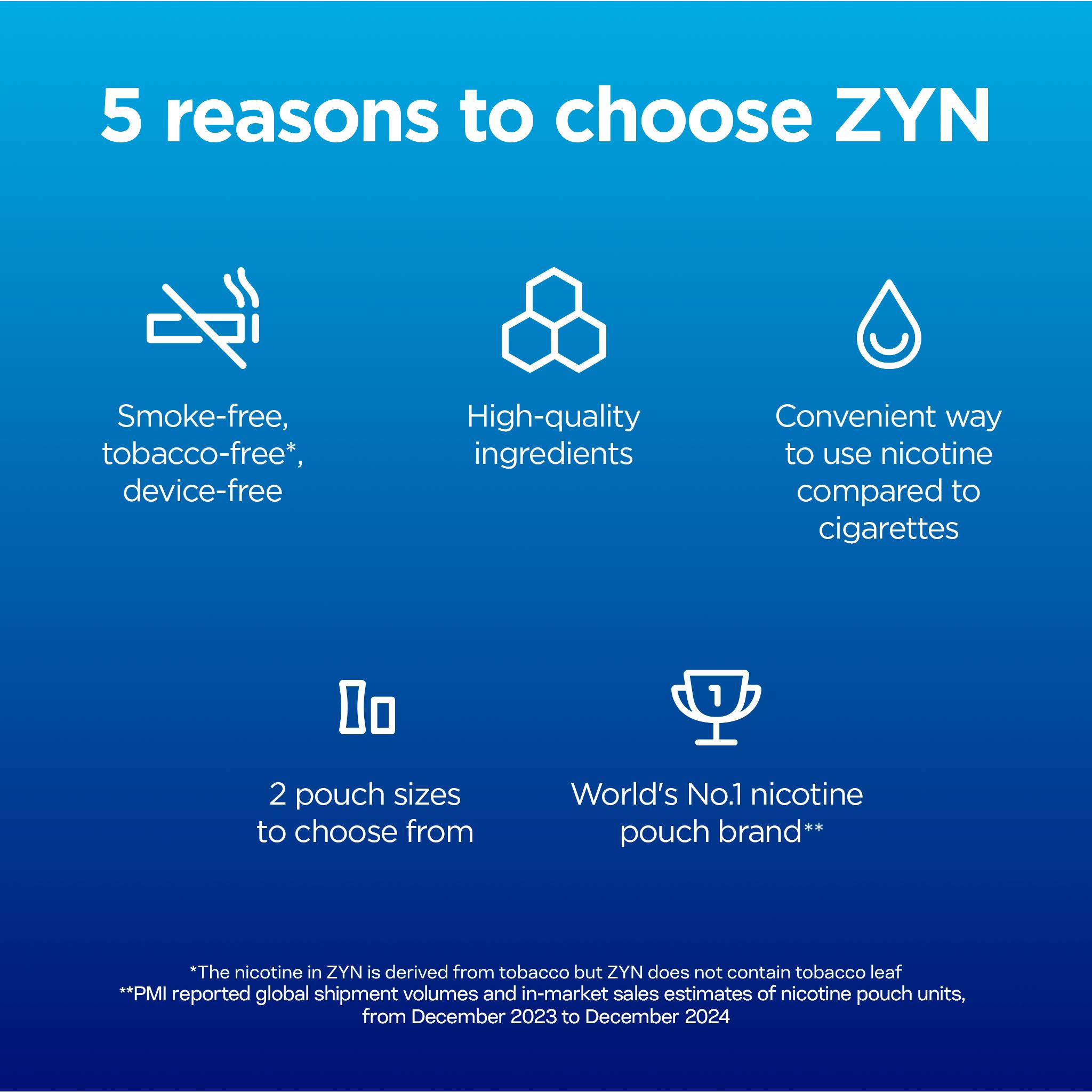 ZYN Menthol Ice Nicotine Pouches 13.5mg thumbnail 4