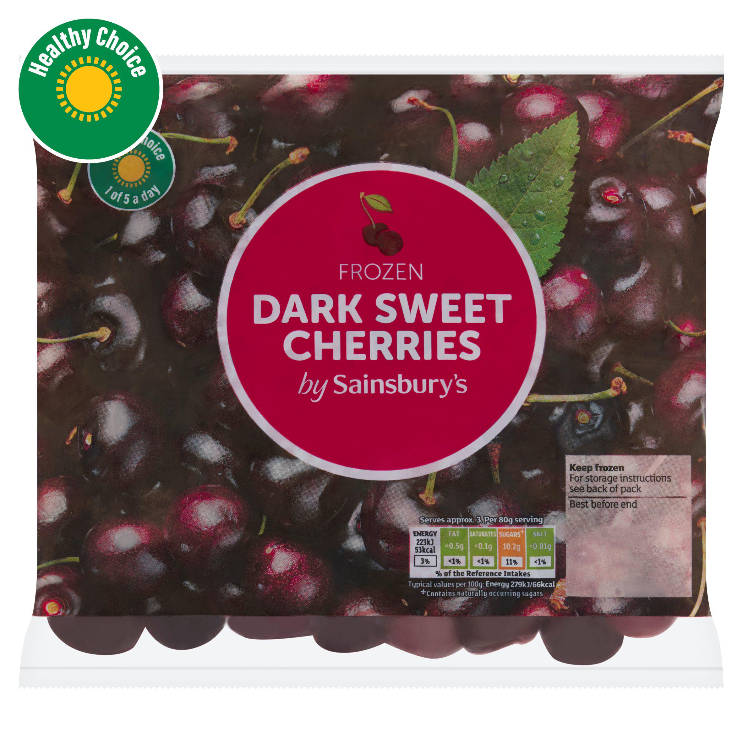 Sainsbury's Frozen Dark Sweet Cherries 300g
