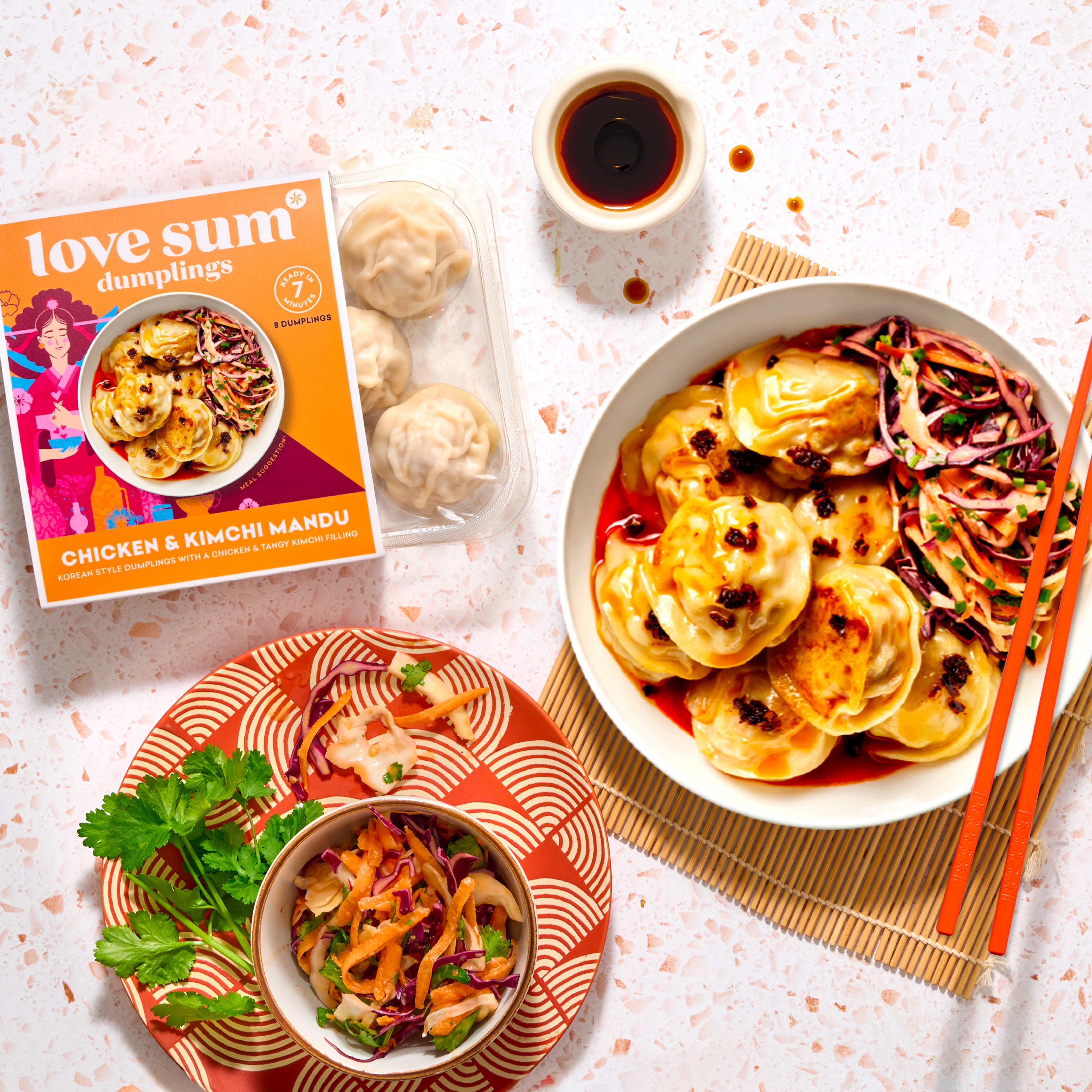 Love Sum 8 Dumplings Chicken & Kimchi Mandu 240g thumbnail 2