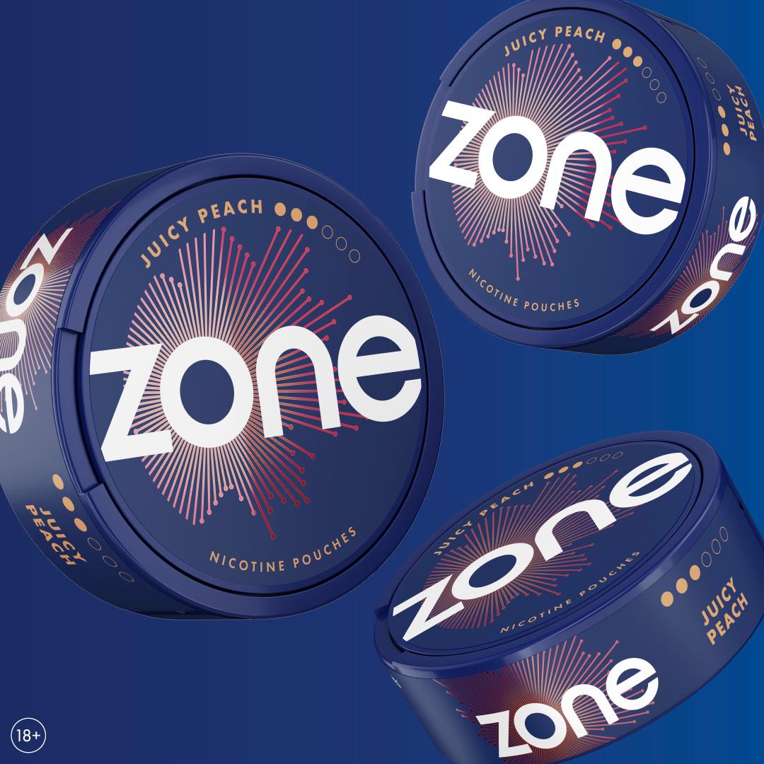 Zone Juicy Peach Nicotine Pouches 10mg thumbnail 2