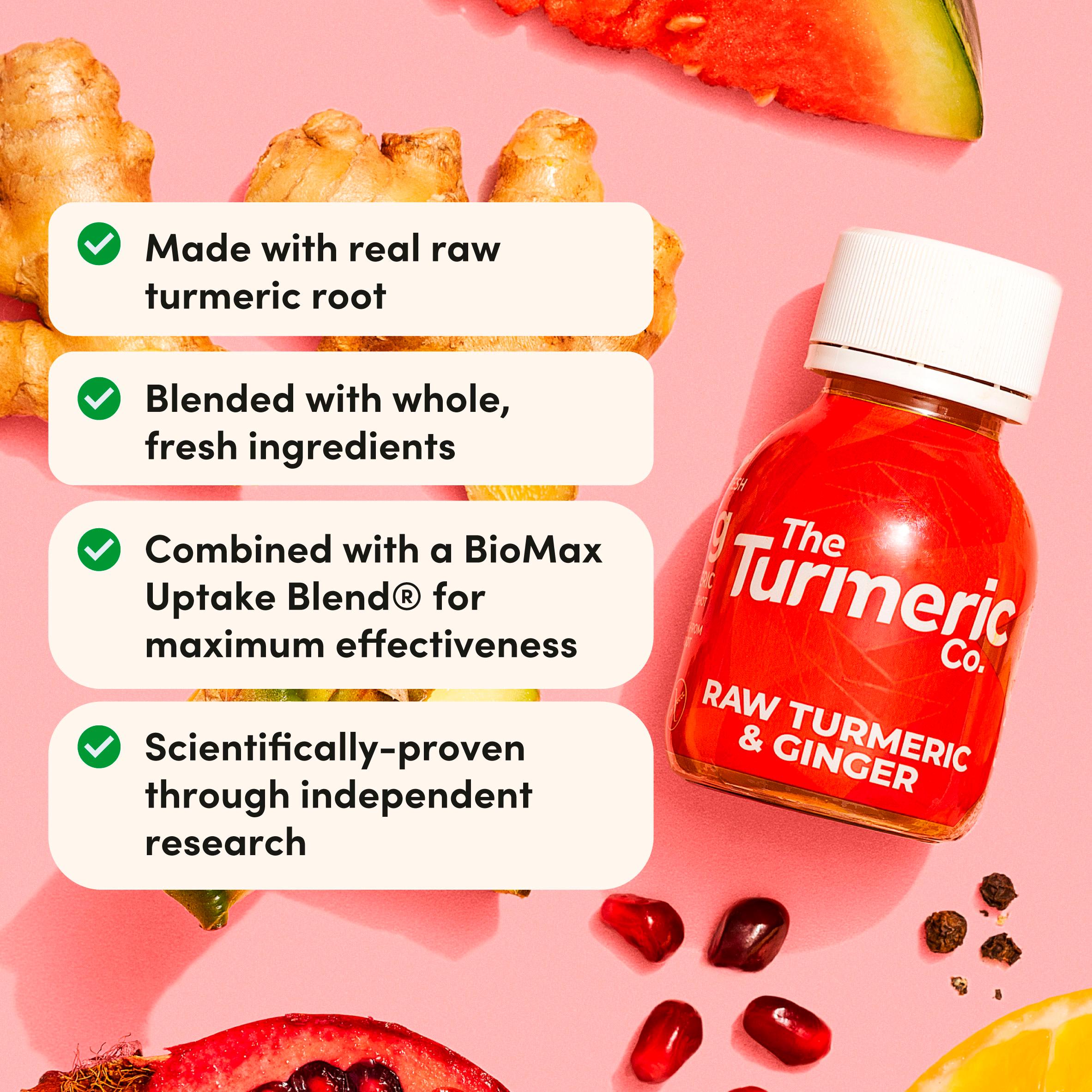 The Turmeric Co. Raw Turmeric & Ginger Shot 3 x 60ml thumbnail 3