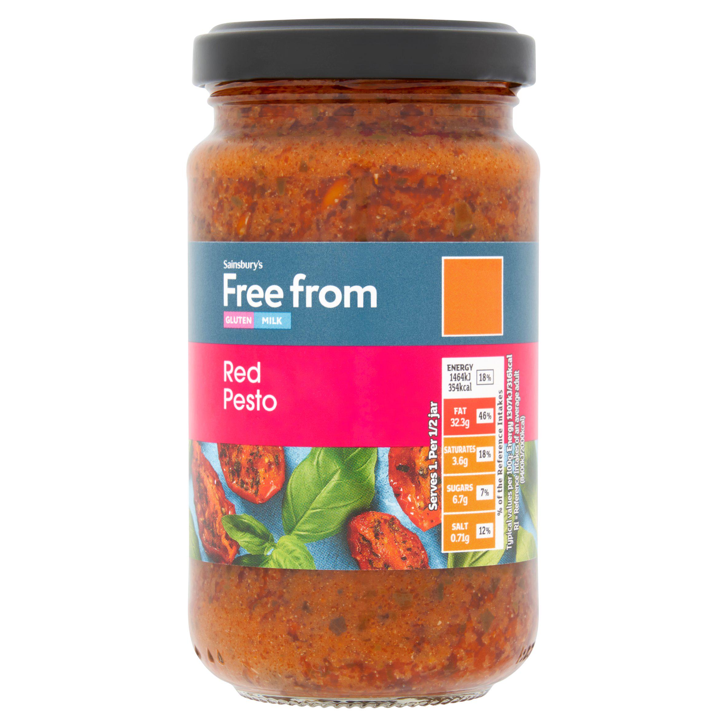 Sainsbury's Free From 190g Red Pesto