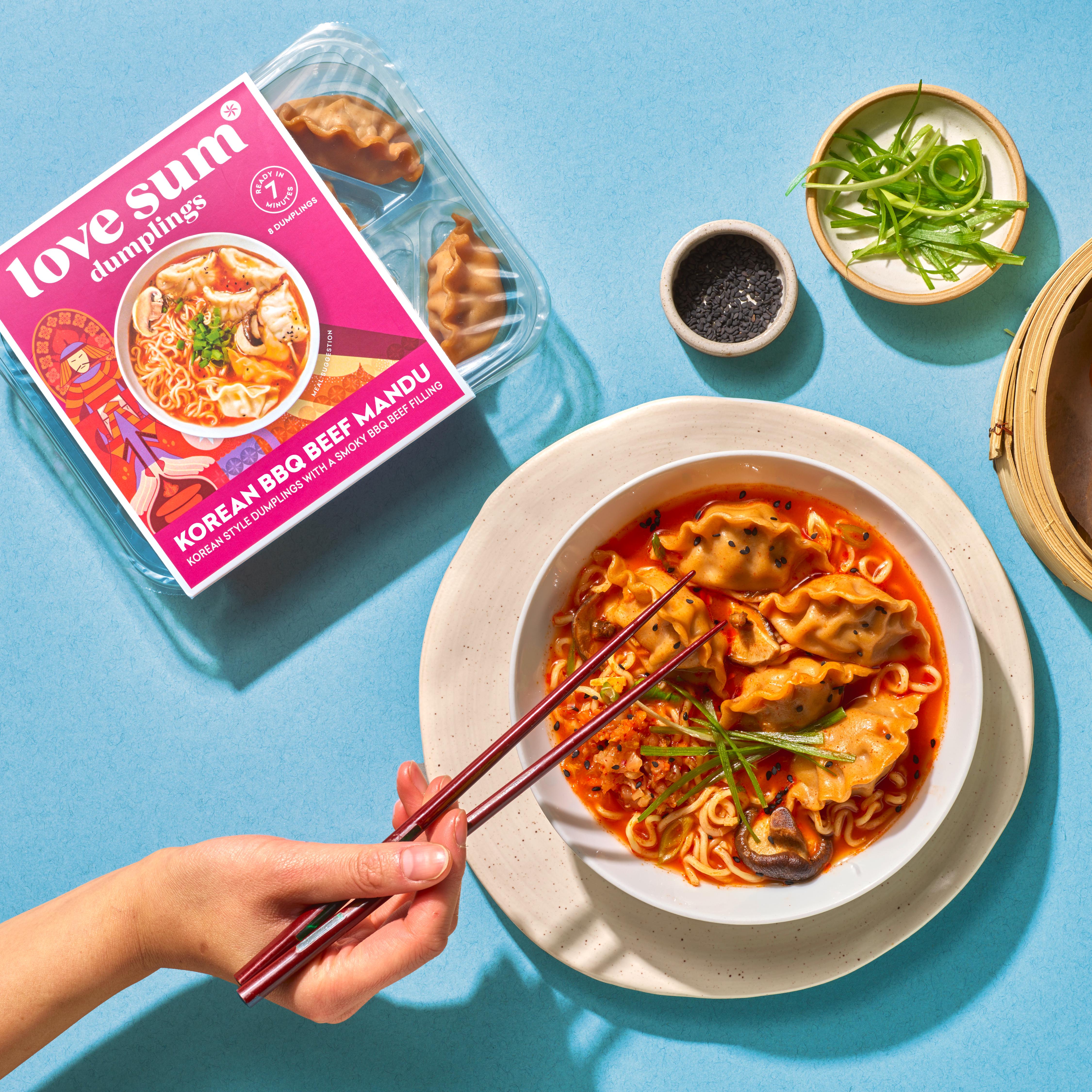 Love Sum 8 Dumplings Korean BBQ Beef Mandu 200g thumbnail 2
