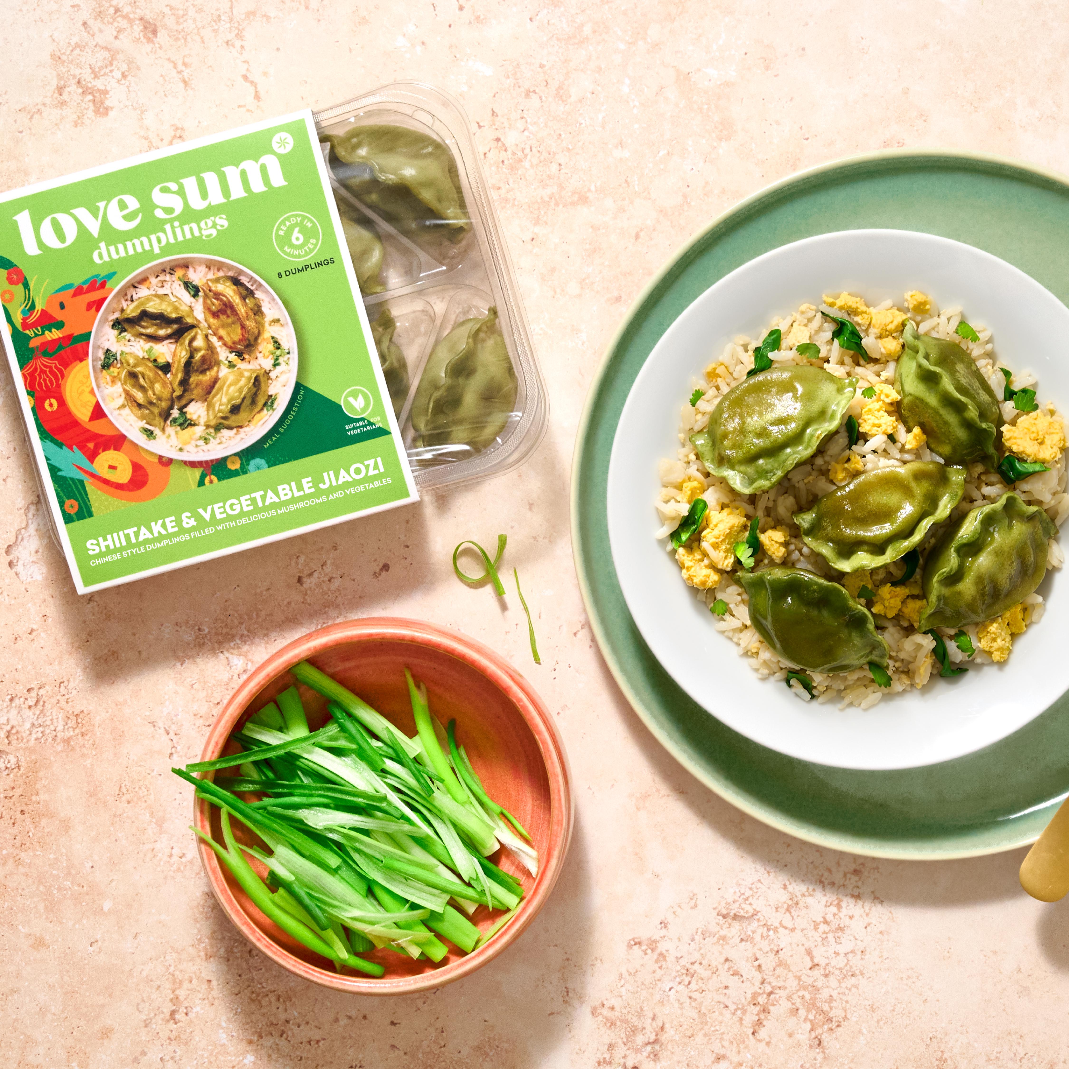 Love Sum 8 Dumplings Shiitake & Vegetable Jiaozi 200g thumbnail 2
