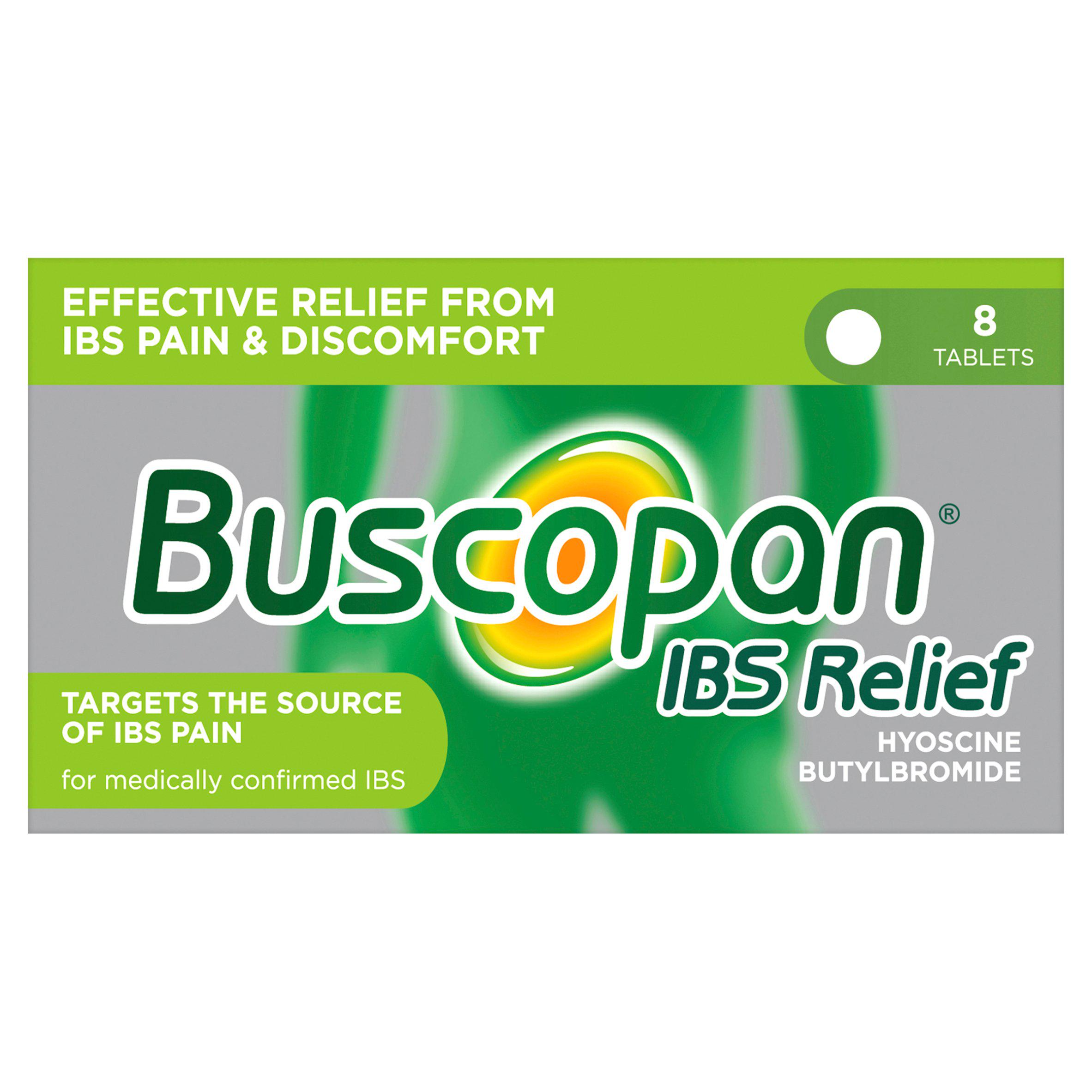 Buscopan Pain Relief Targets the Source of IBS Pain & Cramps Tablets x8