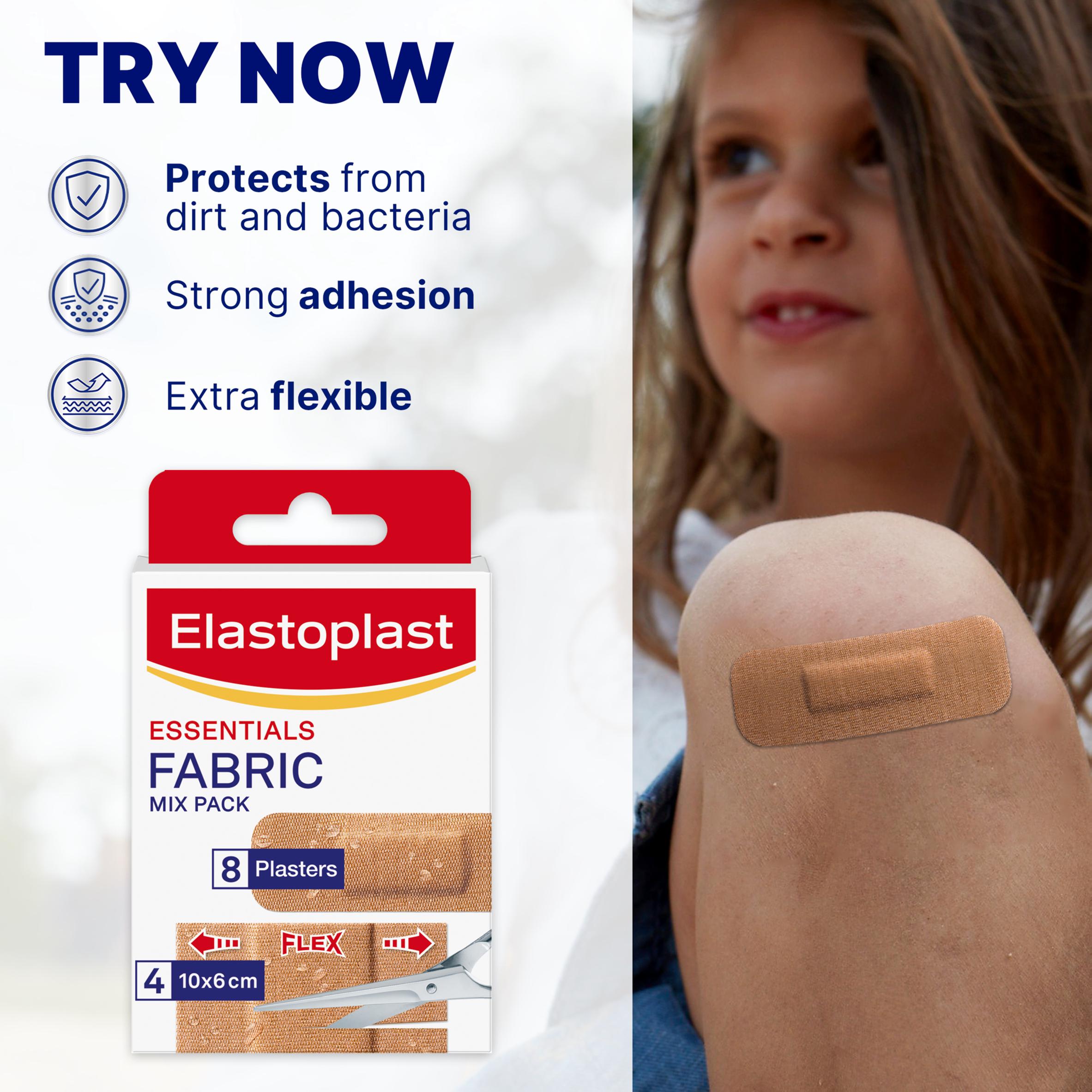 Elastoplast Essentials Fabric Mix Pack Plasters x8 thumbnail 2