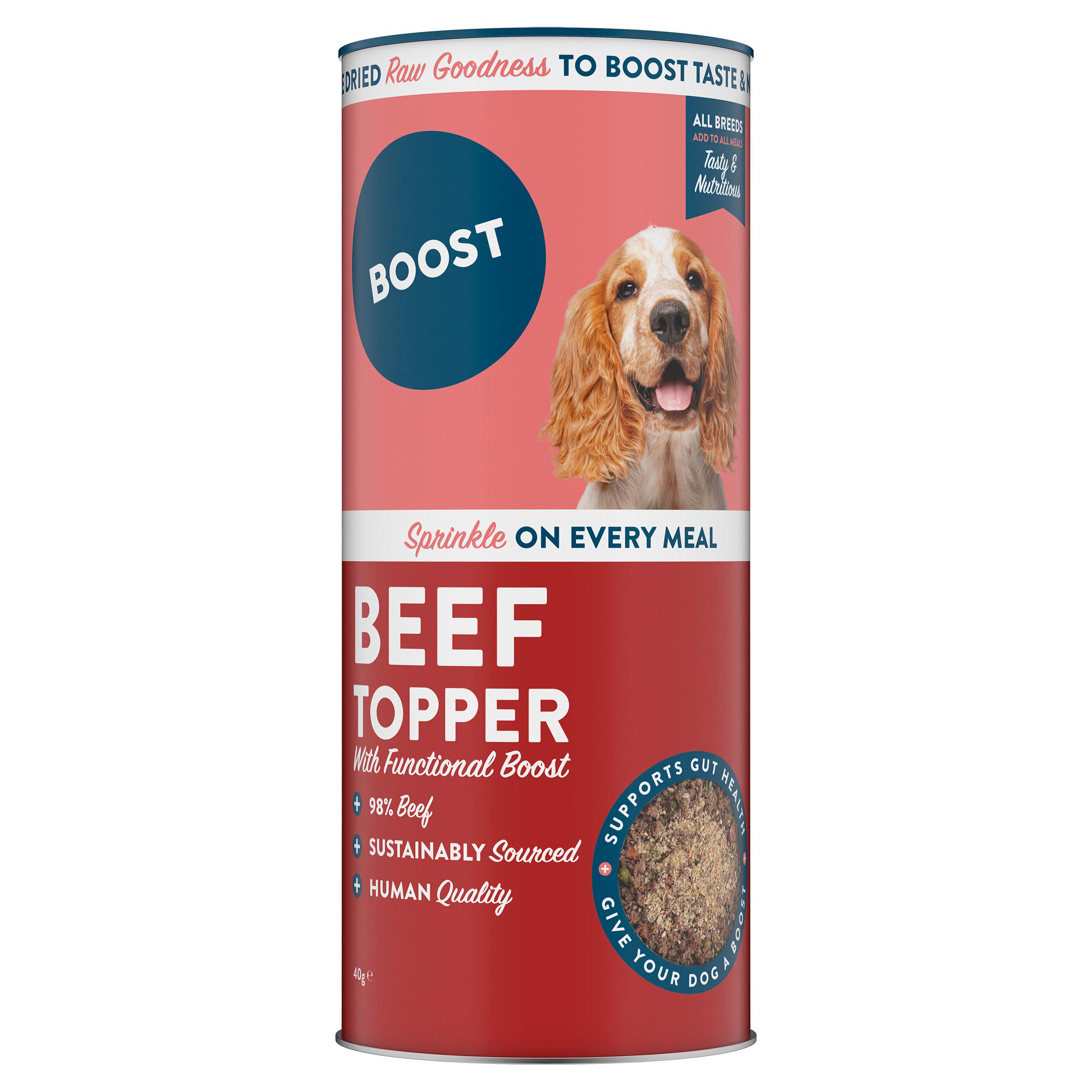 Boost 40g Beef Topper with Functional Boost Dog Food