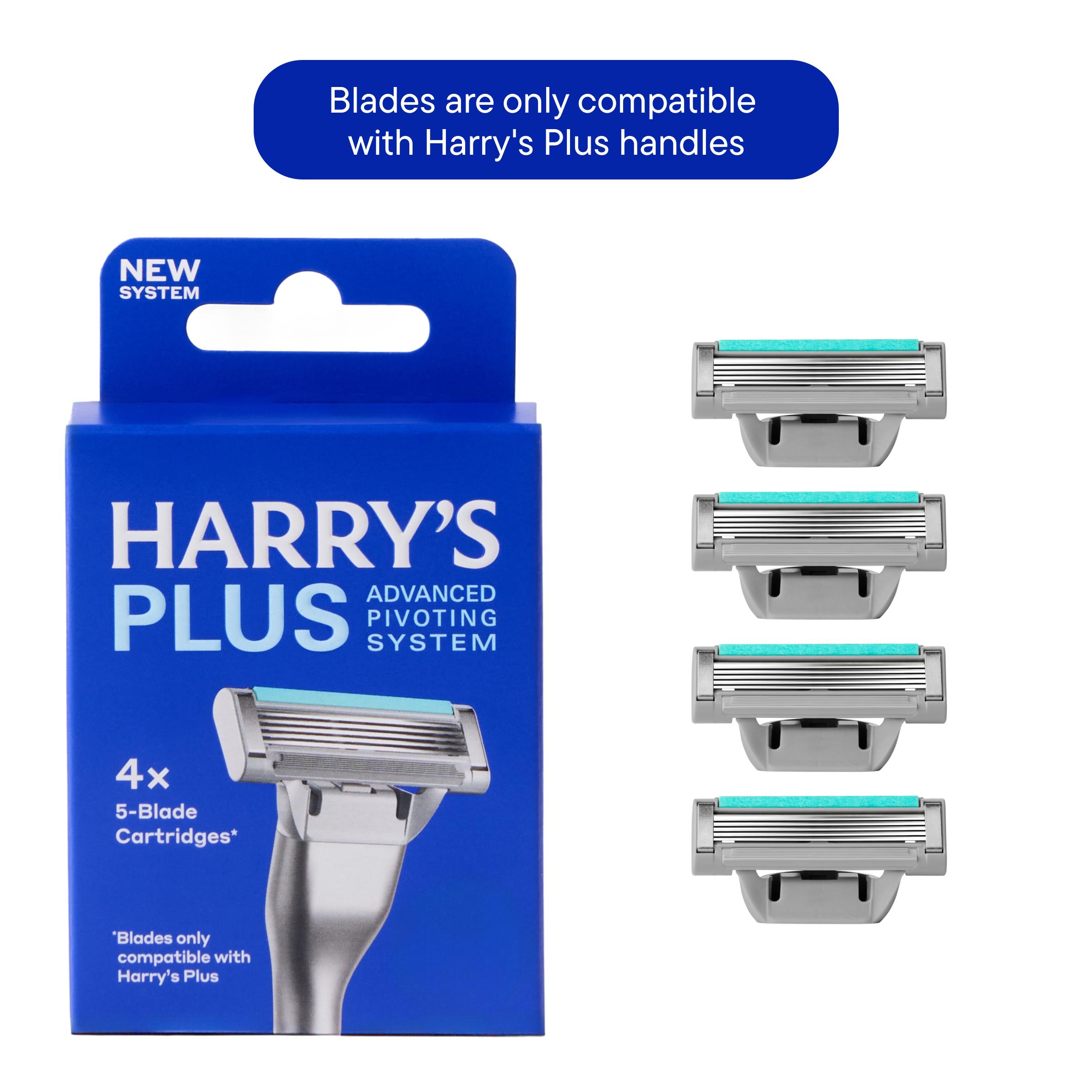 Harry's Plus 4 x Mens Razor Blades Advanced Pivoting System Pack thumbnail 5