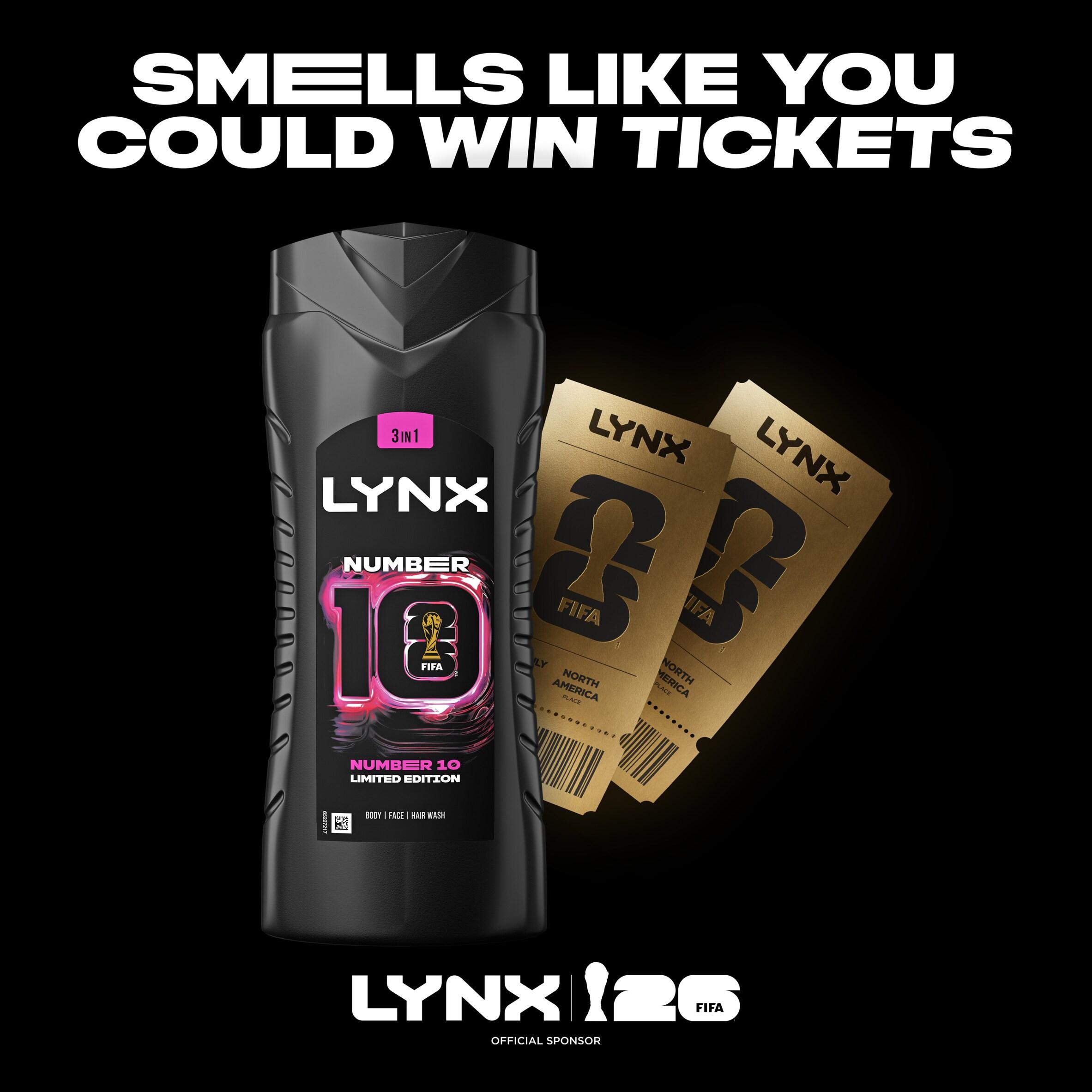 Lynx 500ml Number 10 3 in 1 Body Wash, FIFA Limited Edition thumbnail 5