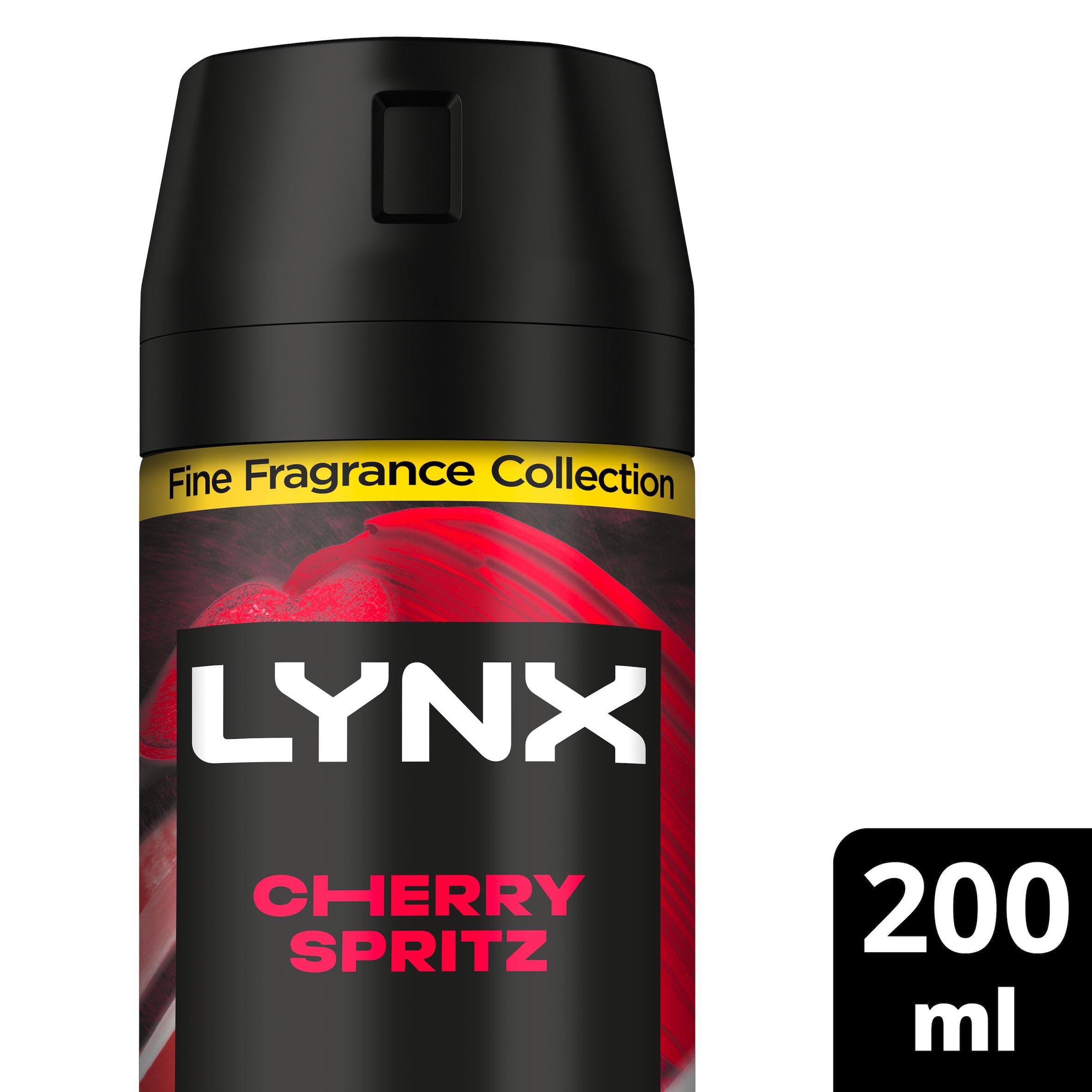 Lynx 200ml Fine Fragrance Collection Cherry Spritz Premium Body