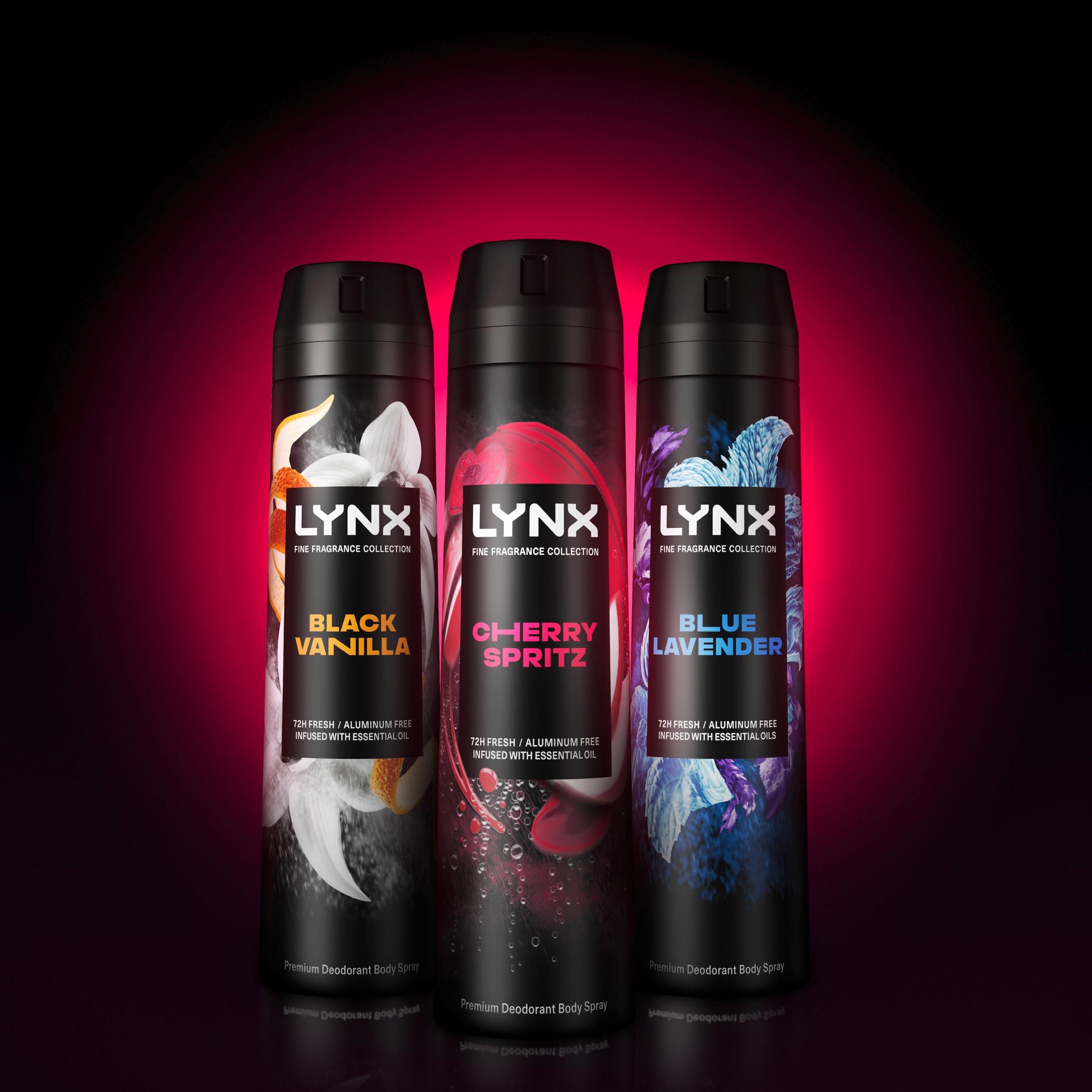 Lynx 200ml Fine Fragrance Collection Cherry Spritz Premium Body