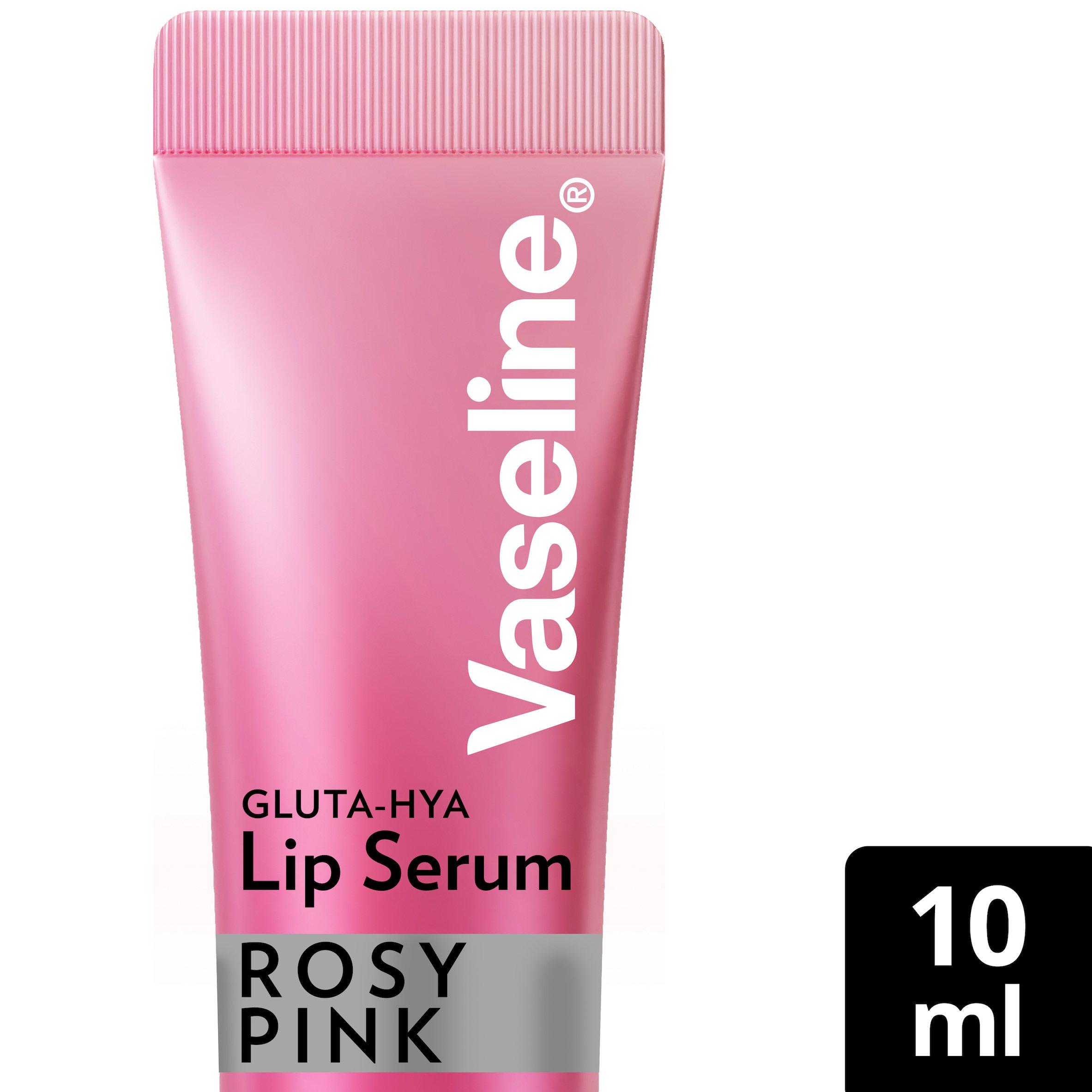 Vaseline 10ml Gluta Hya Rosy Pink Lip Serum Gloss