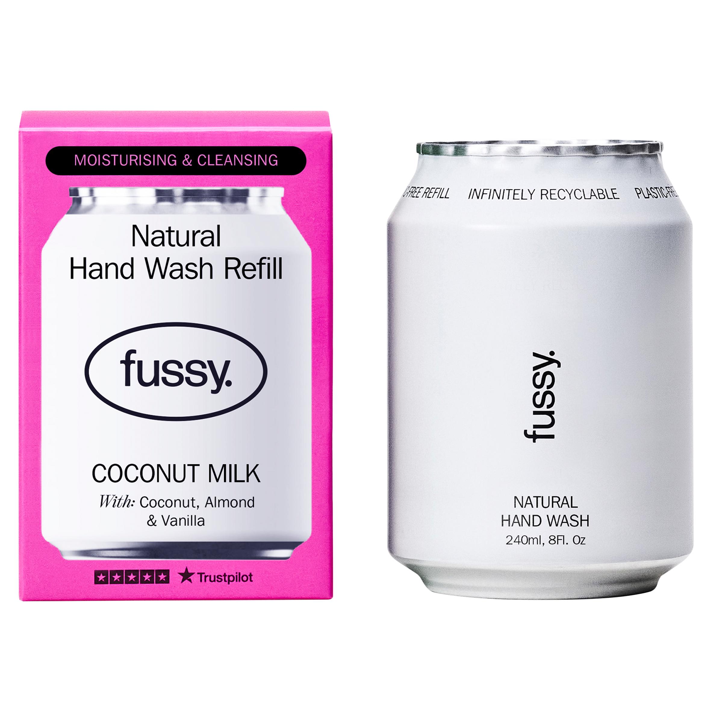 Fussy 240ml Coconut Milk Natural Hand Wash Refill thumbnail 2