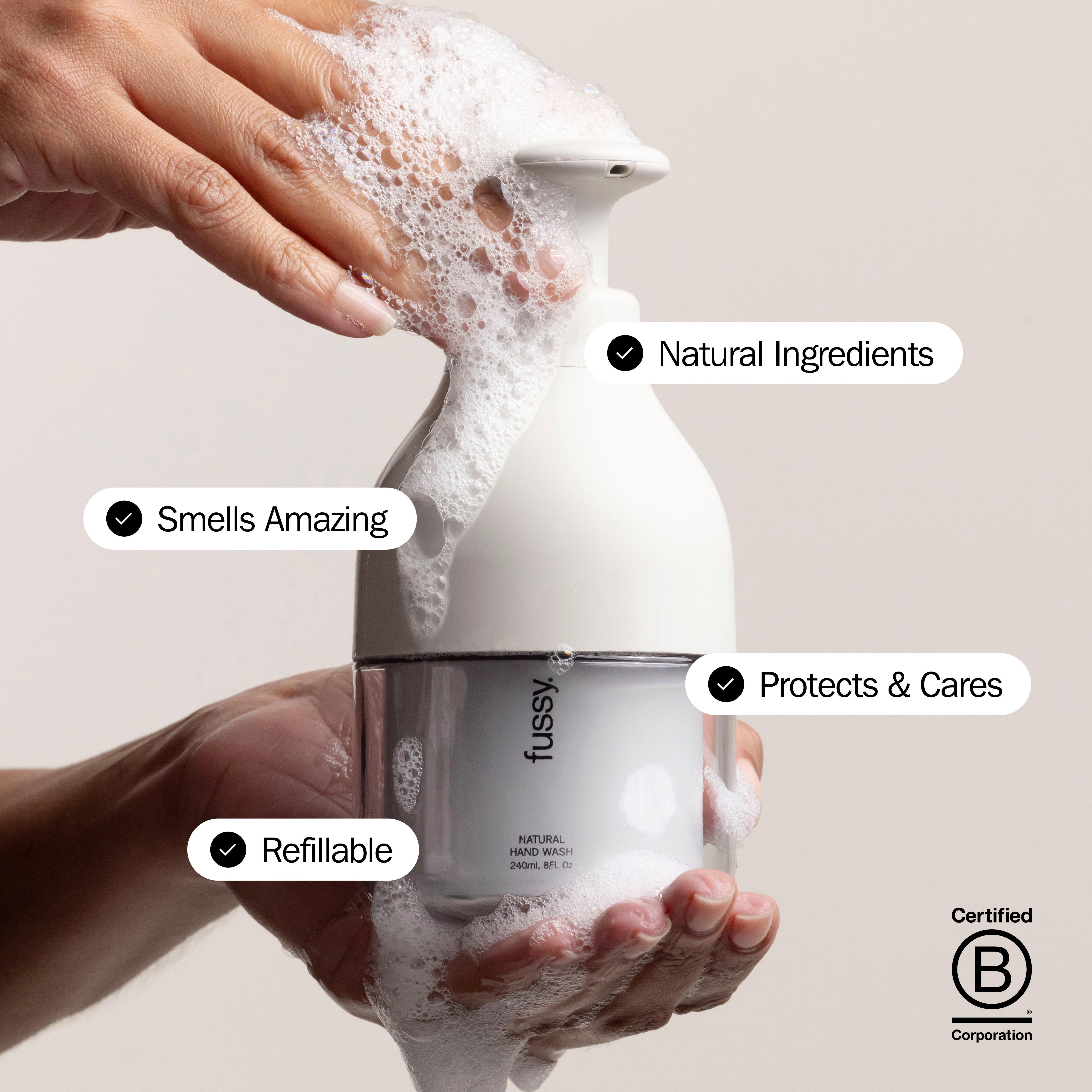 Fussy 240ml Coconut Milk Natural Hand Wash Refill thumbnail 3