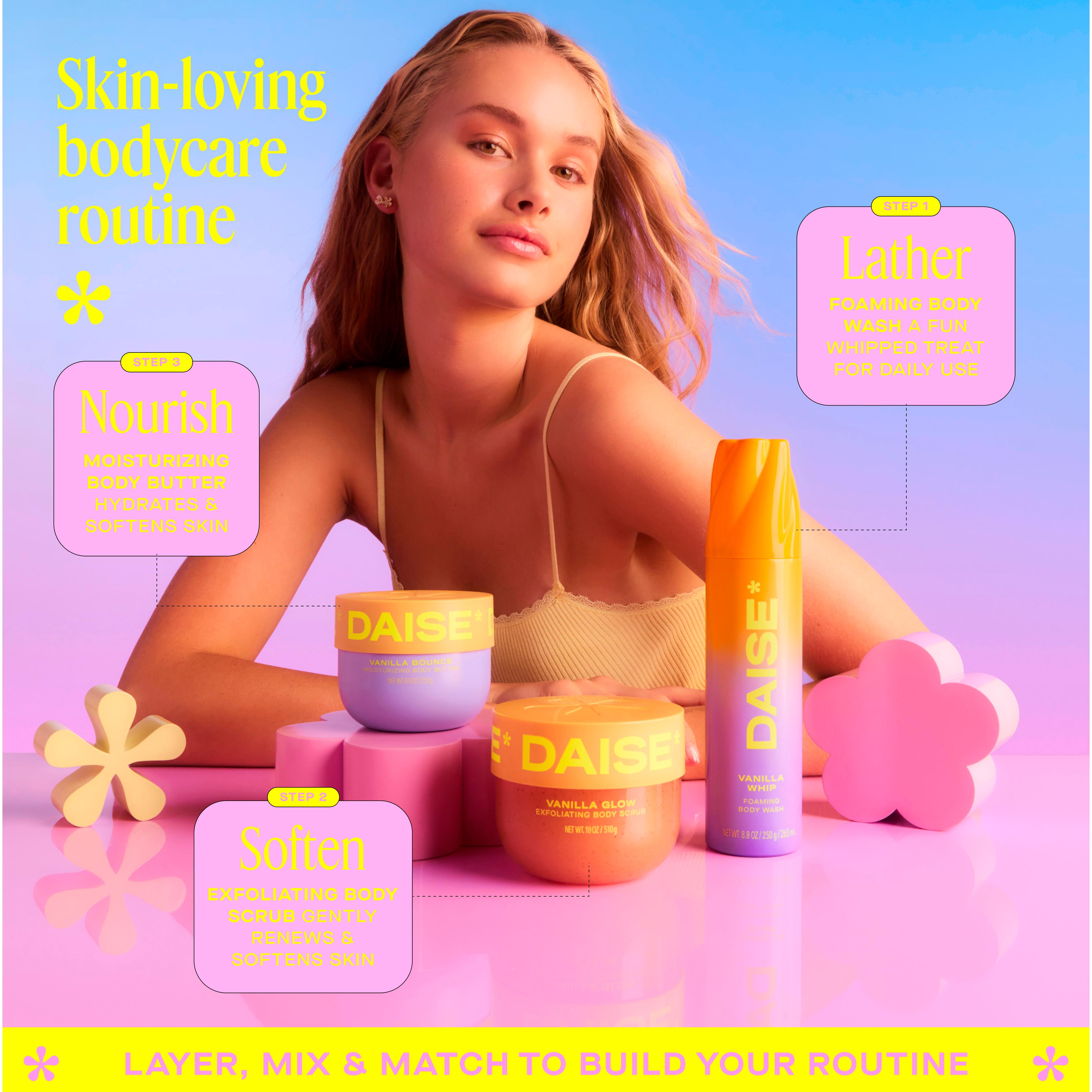 Daise 510g Vanilla Glow Exfoliating Body Scrub thumbnail 5