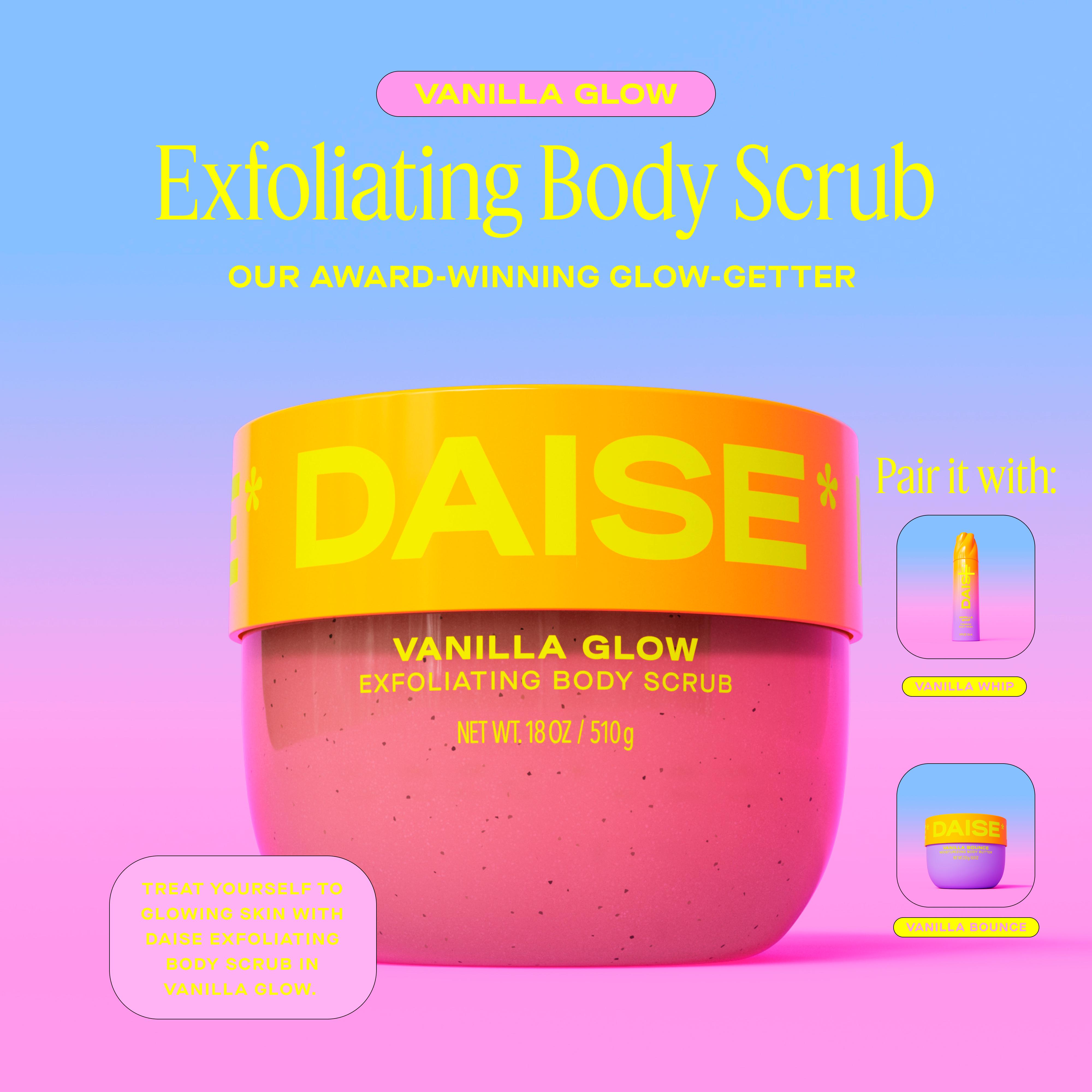 Daise 510g Vanilla Glow Exfoliating Body Scrub thumbnail 6
