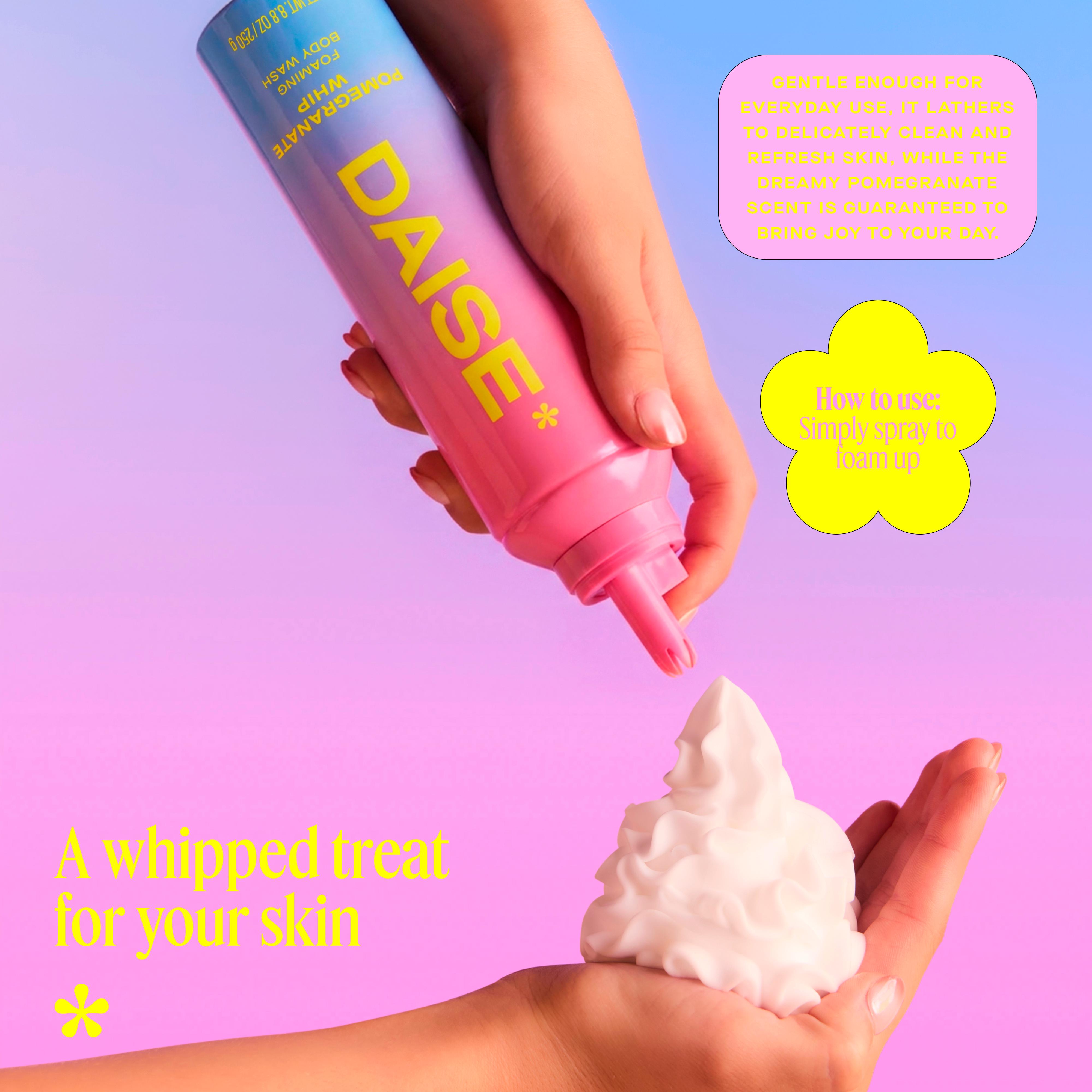 Daise 265ml Pomegranate Whip Foaming Body Wash thumbnail 3